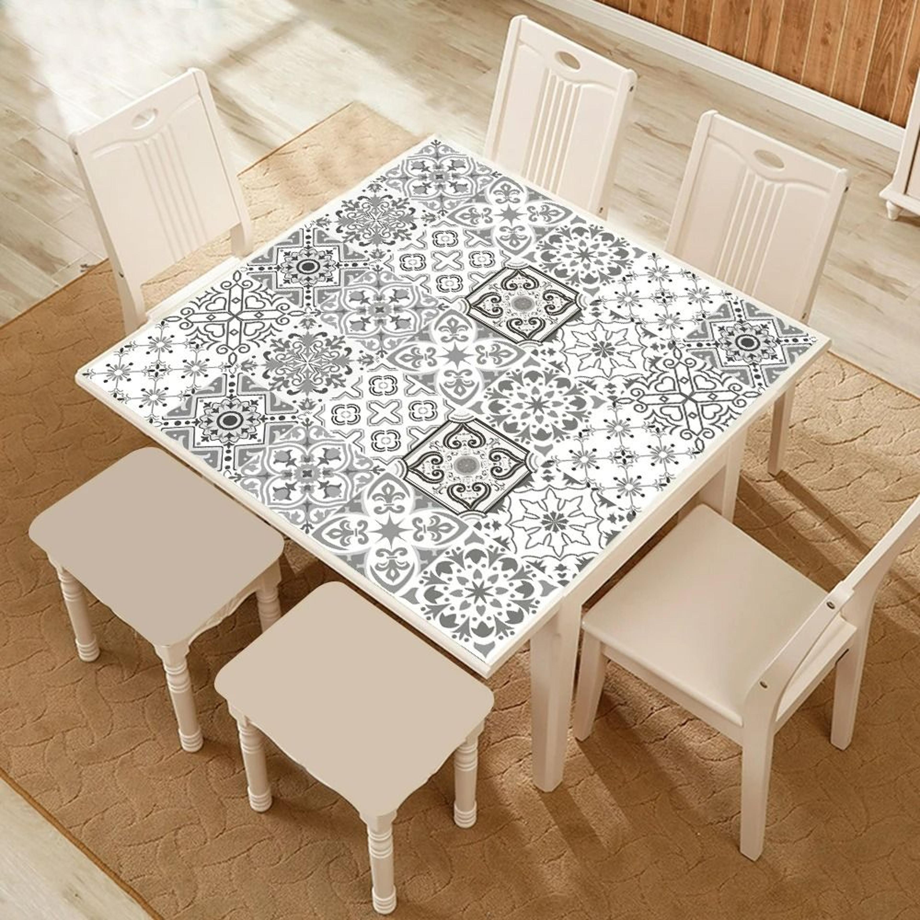 10Piece Retro Pattern Matte Surface Tile Sticker Set 2