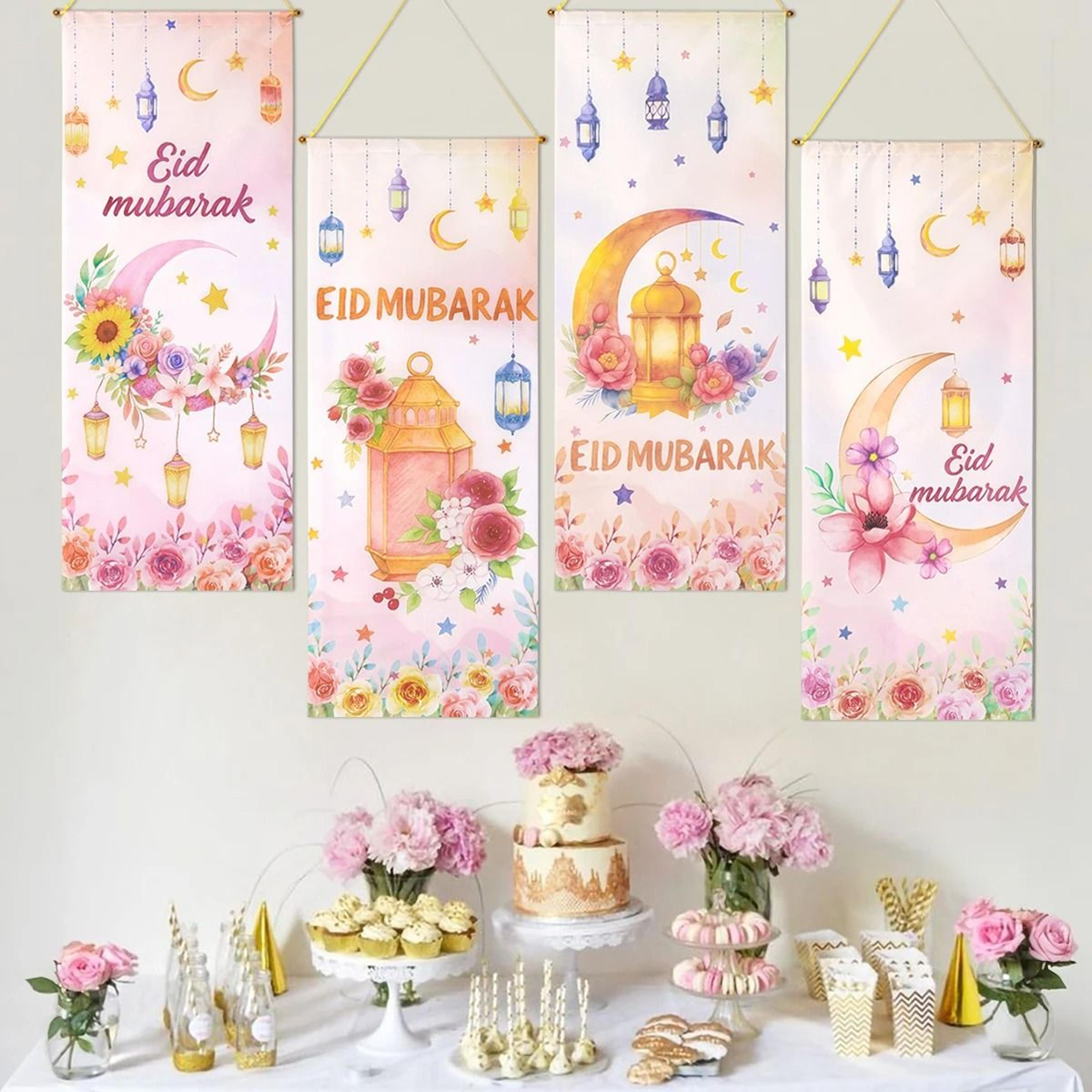 Ramadan Kareem  Eid Mubarak Hanging Banner Flag 2