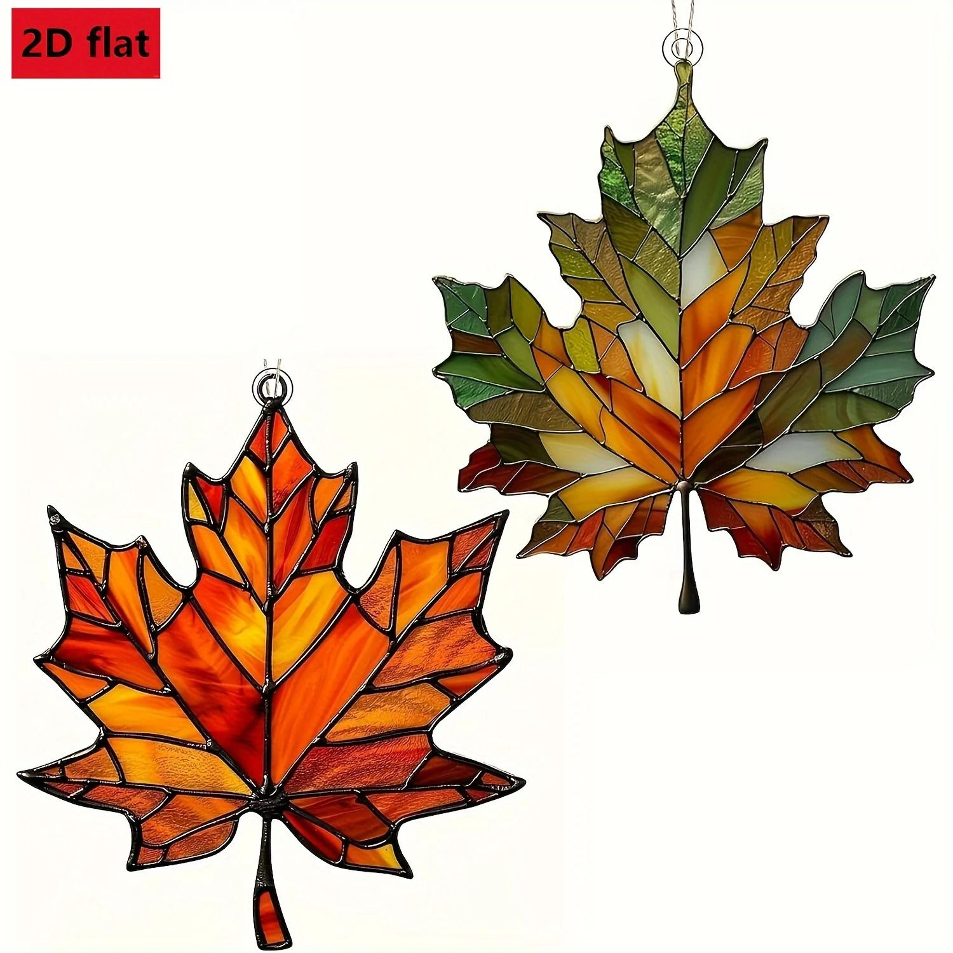 Thanksgiving Acrylic Maple Leaf Light Catcher 1