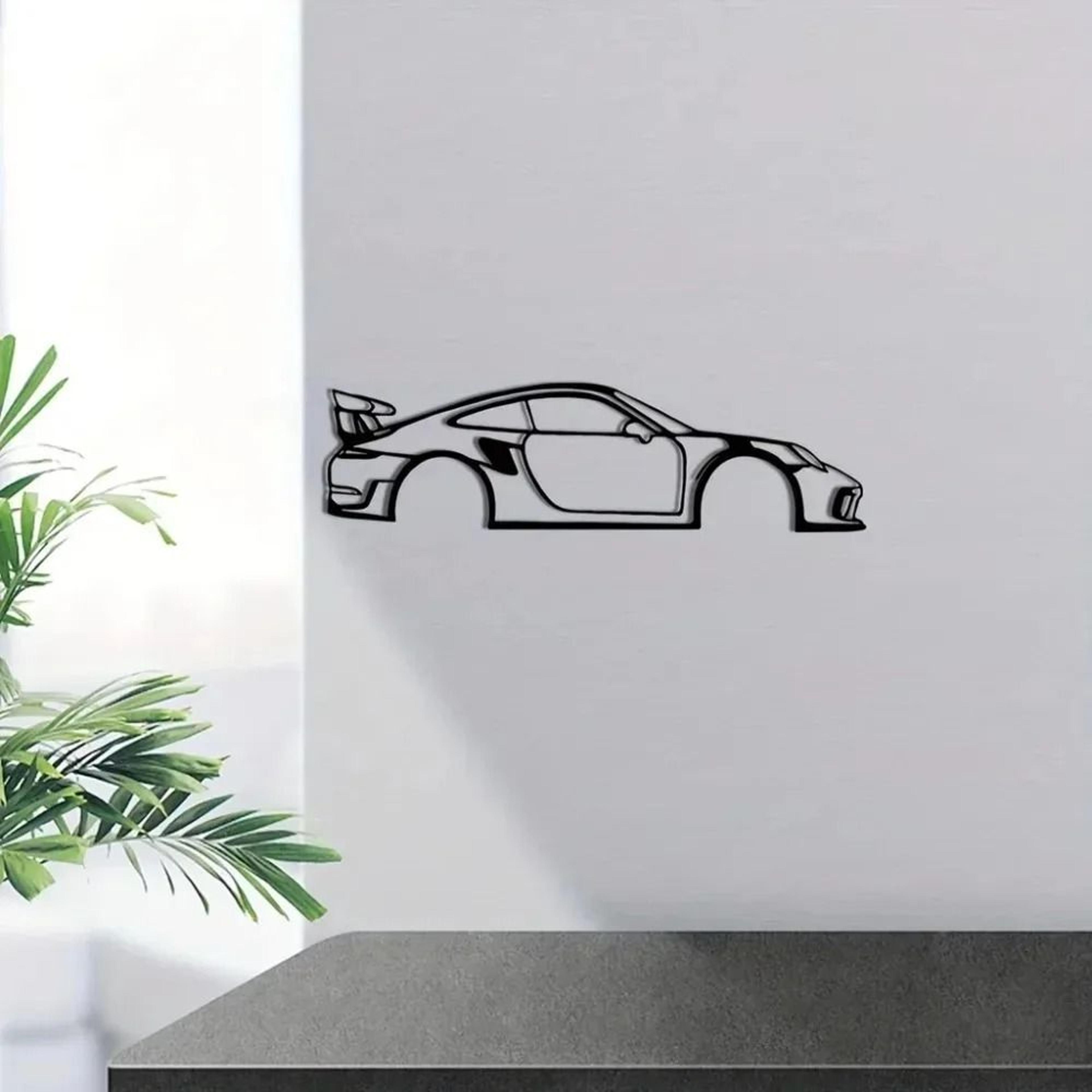HelloYoung Metal Racing Car Wall Art 3