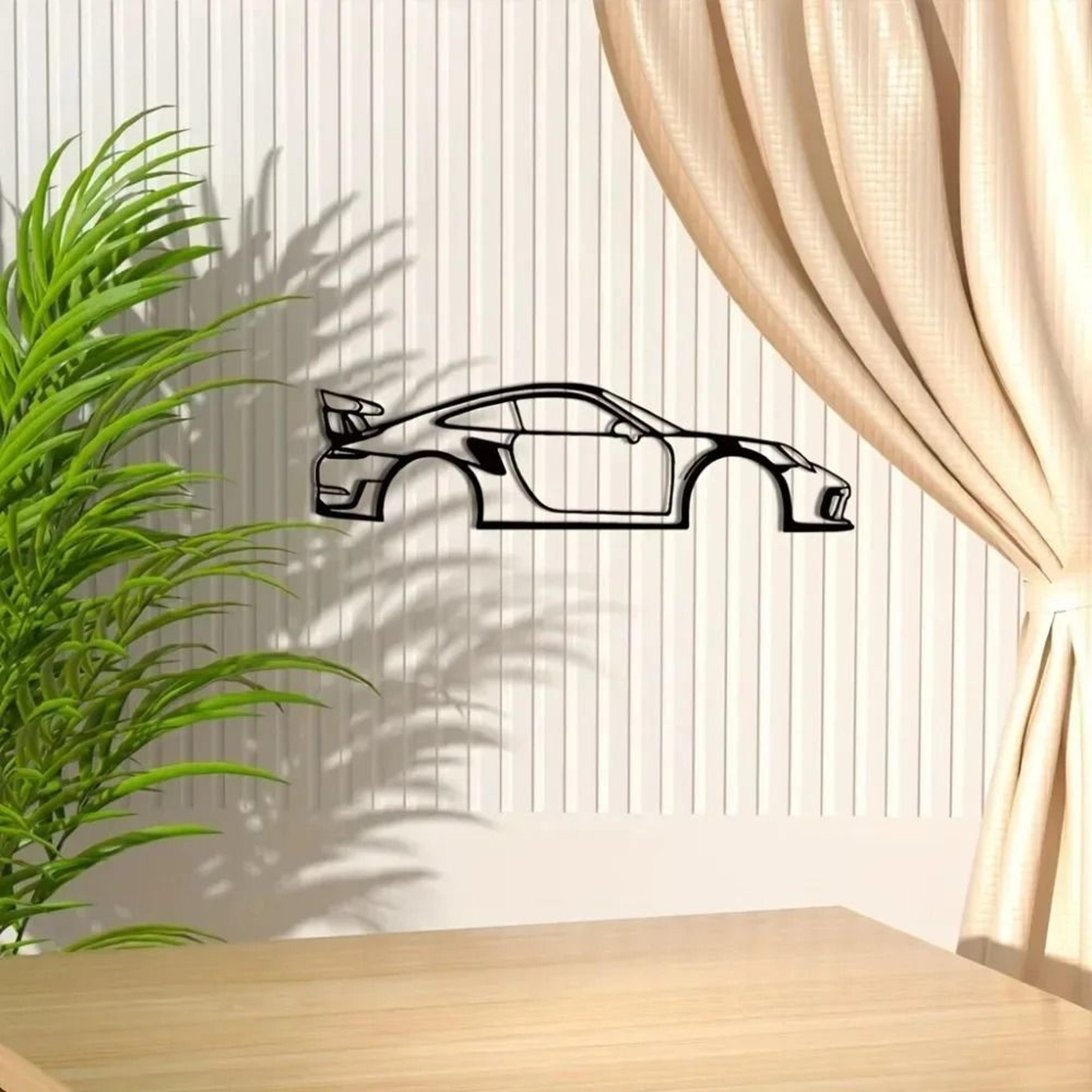 HelloYoung Metal Racing Car Wall Art 4