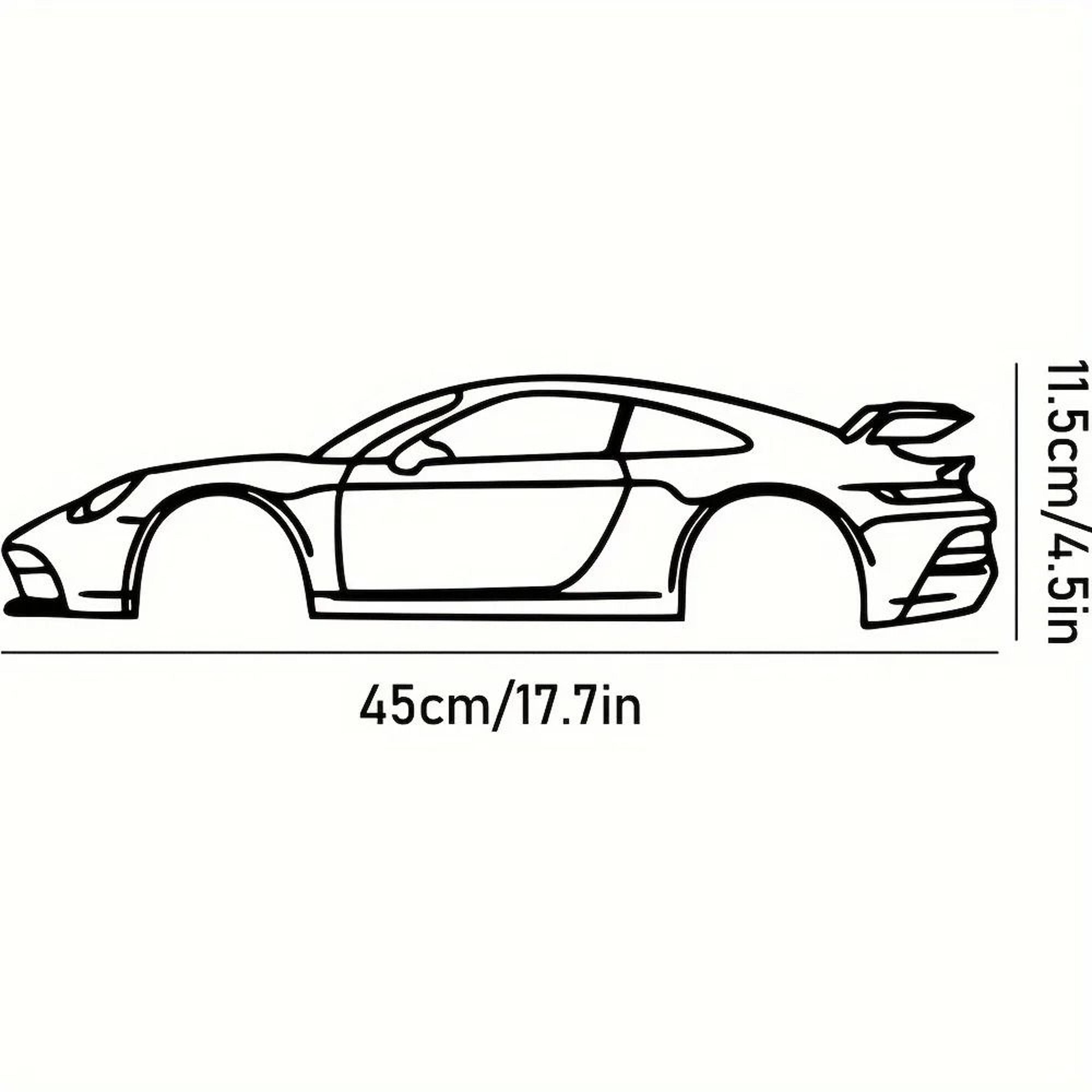 HelloYoung Metal Racing Car Wall Art 15