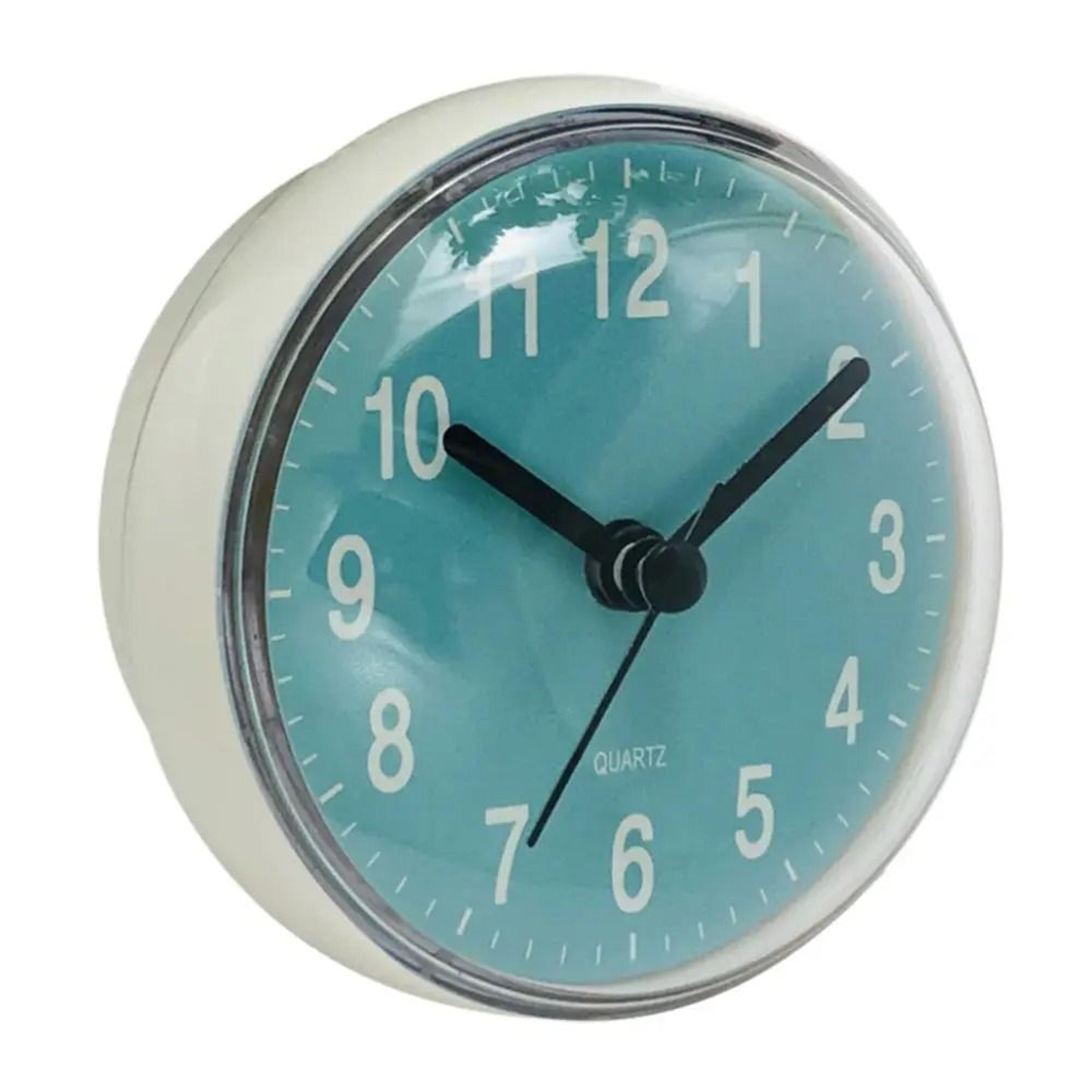 Mini Suction Cup Waterproof Bathroom Clock 8