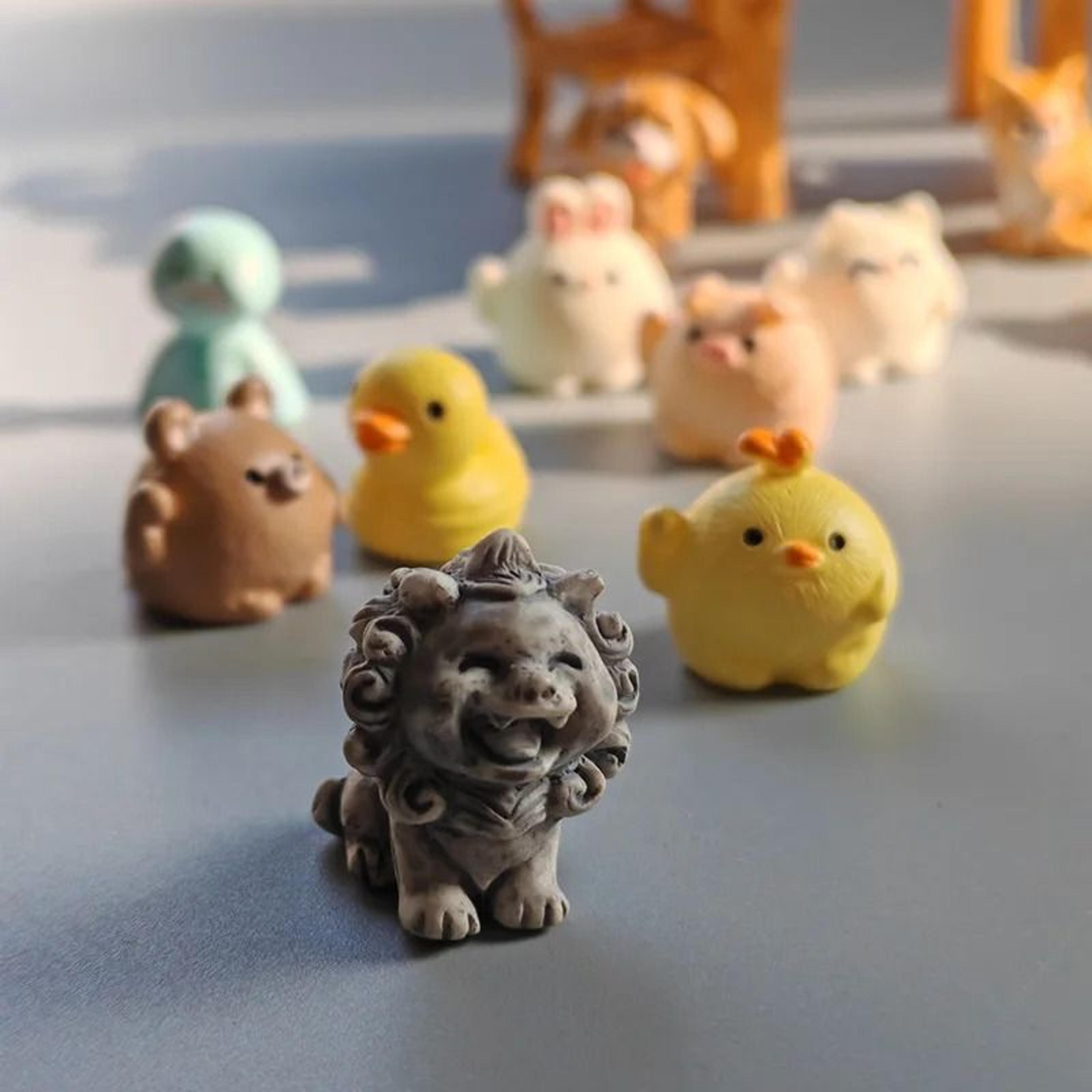 10Piece Miniature Animal Figurines Set 6
