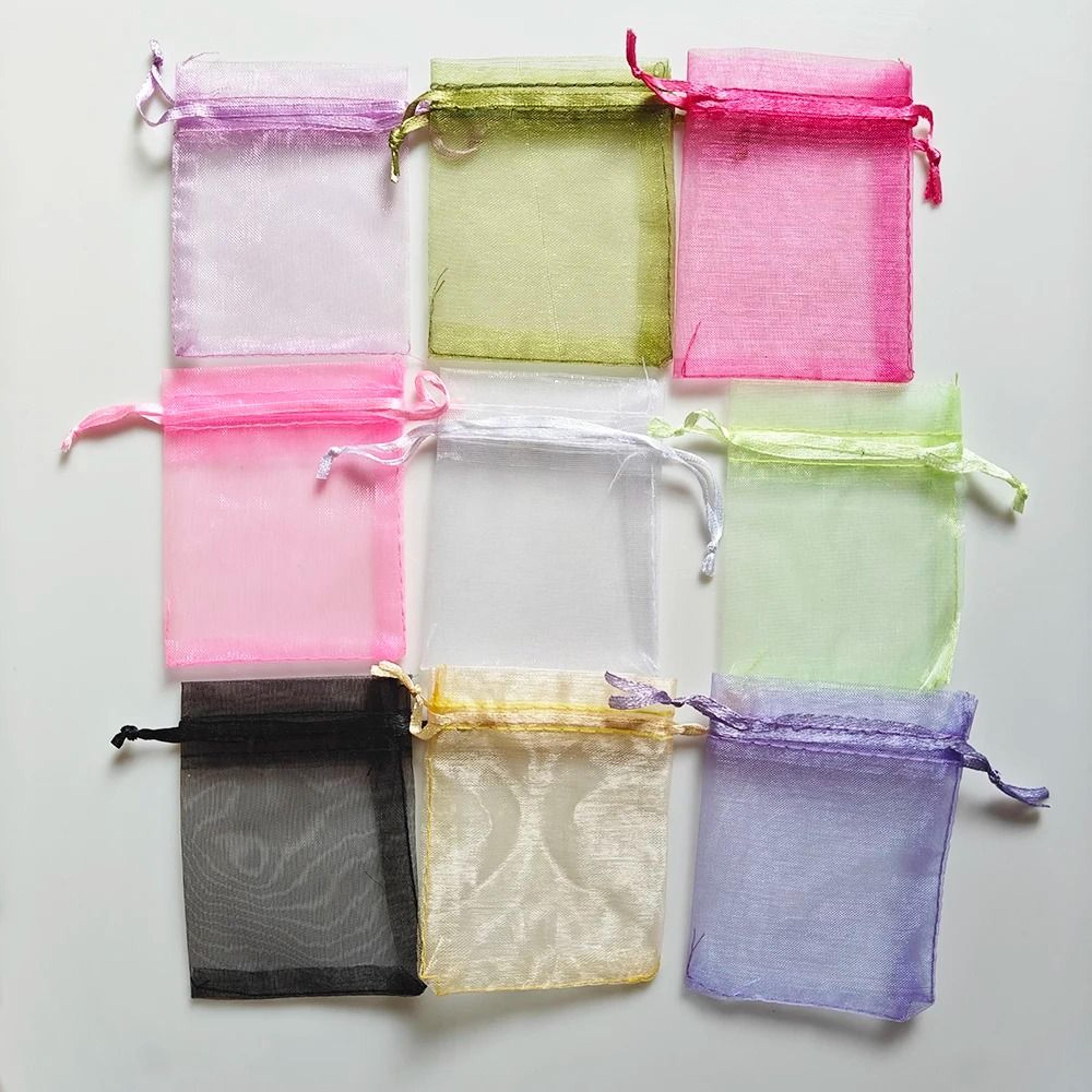 25Piece Multicolor Organza Drawstring Gift Bags 4