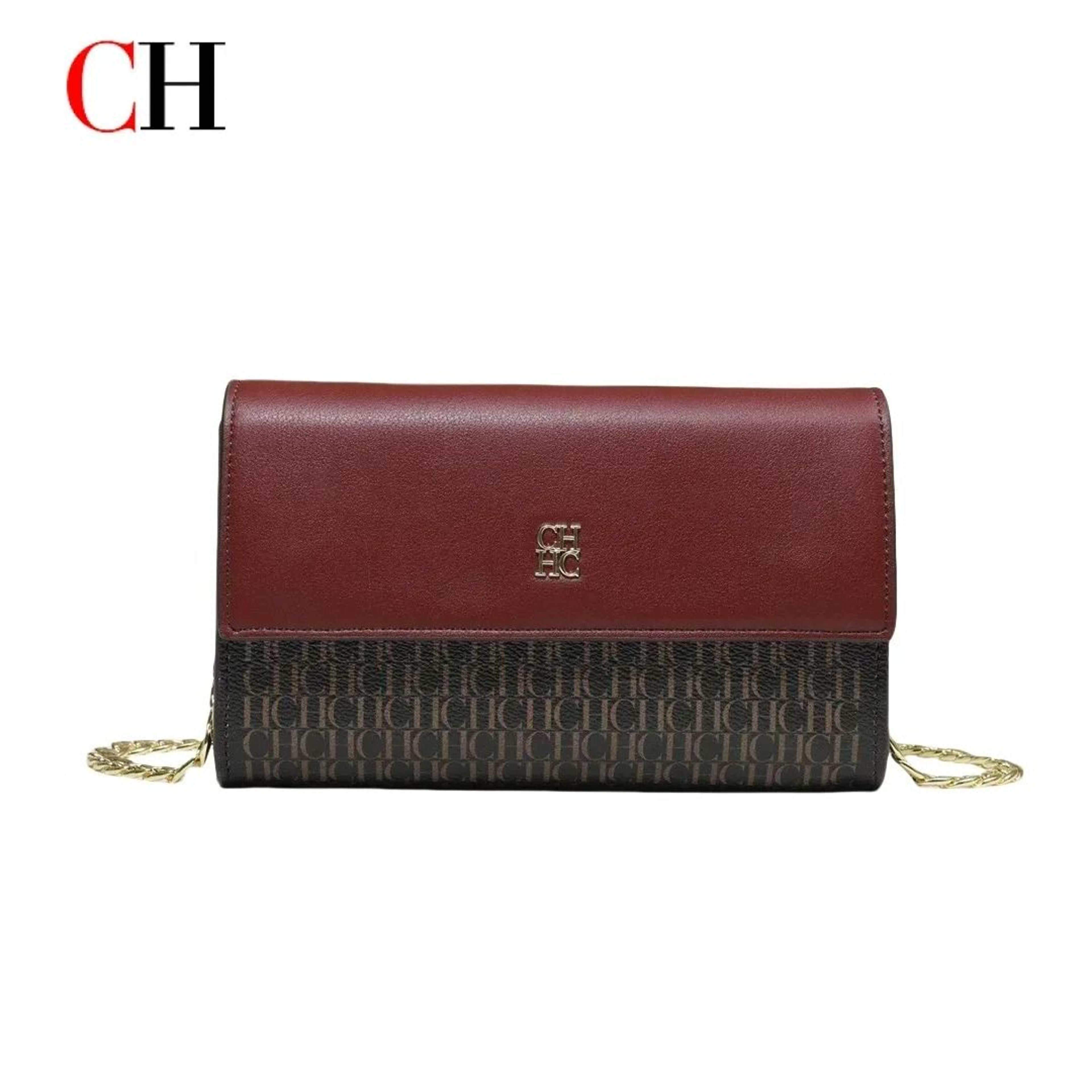 women's letter print chain crossbody evening bag