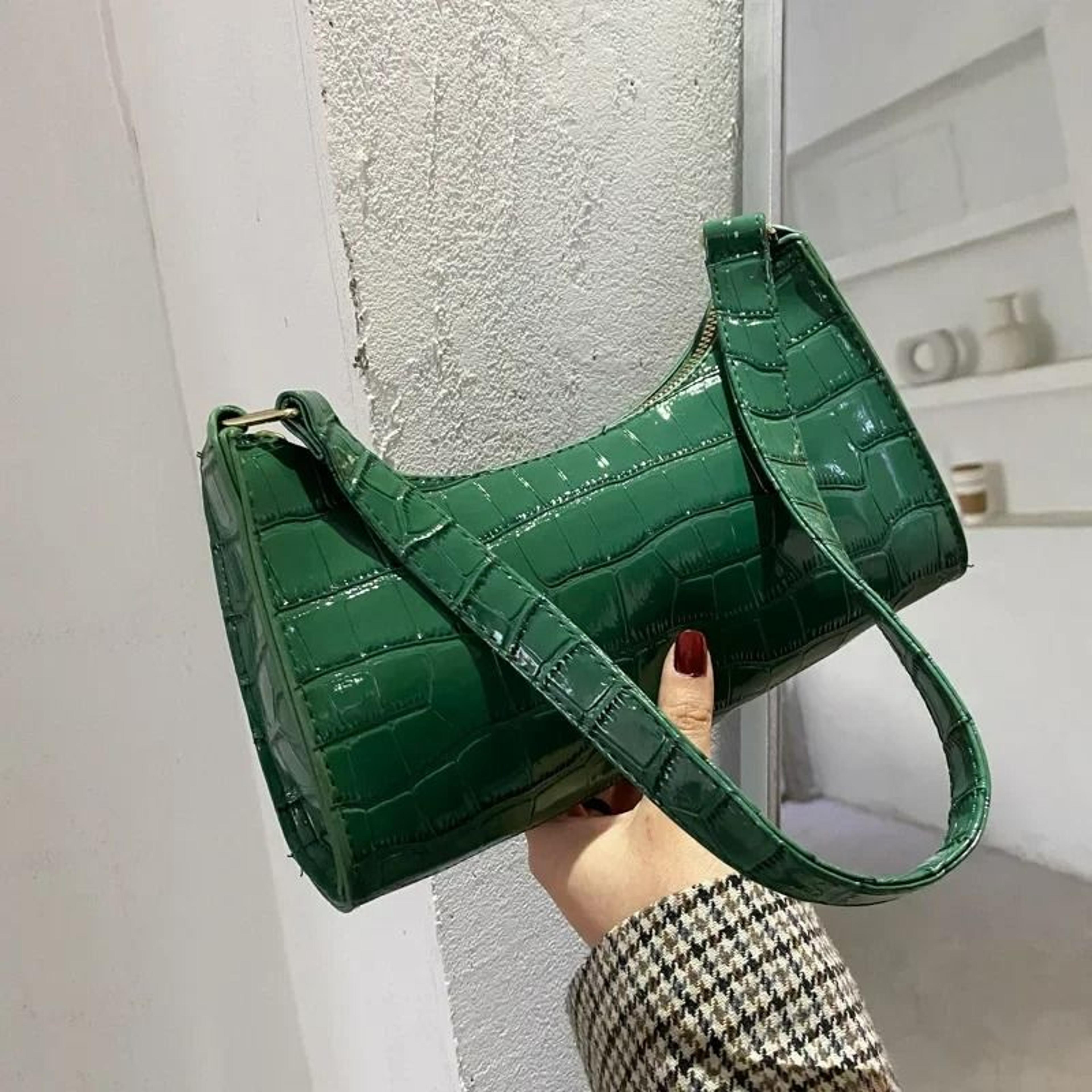 Retro Alligator Pattern Small Underarm Shoulder Bag 9