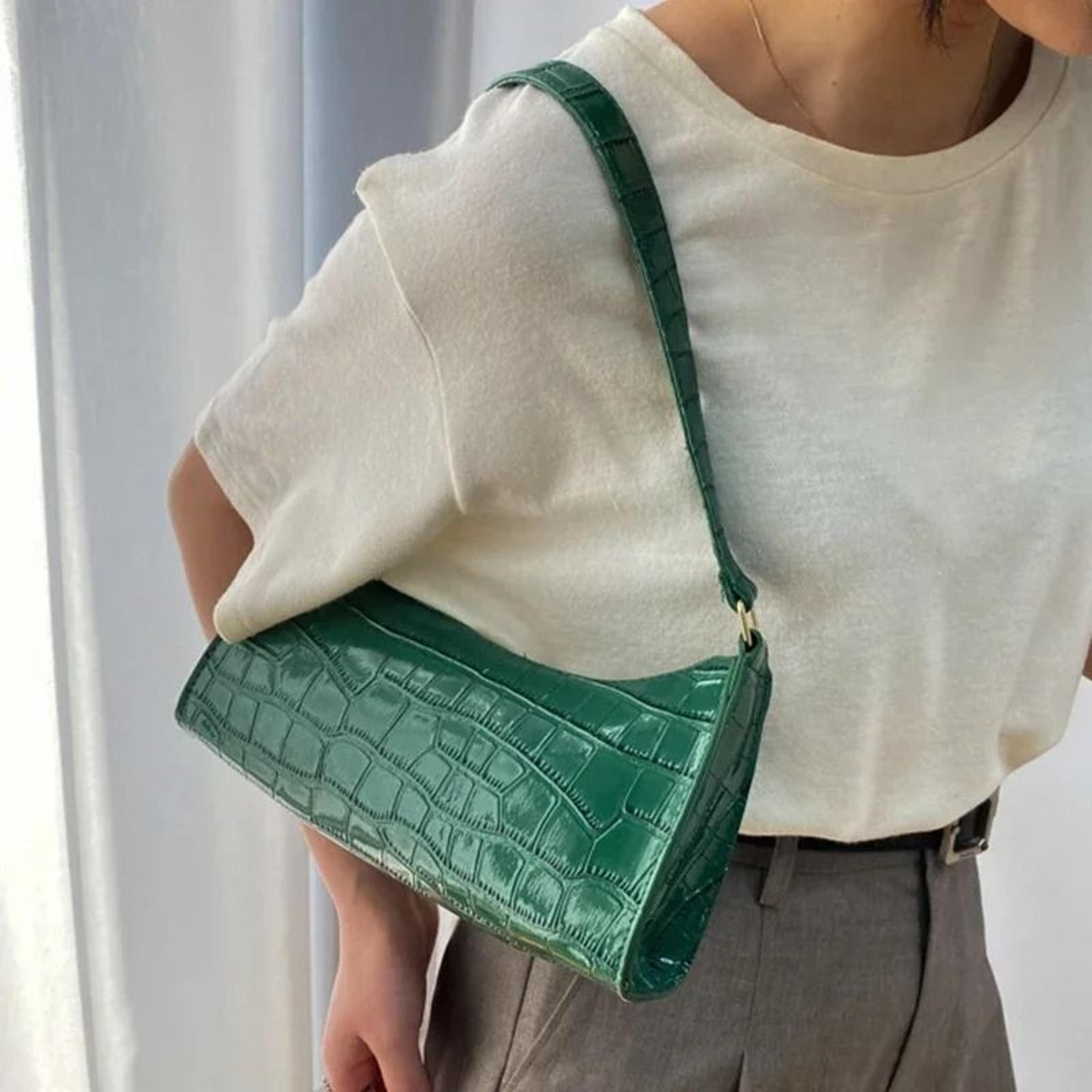 Retro Alligator Pattern Small Underarm Shoulder Bag 5