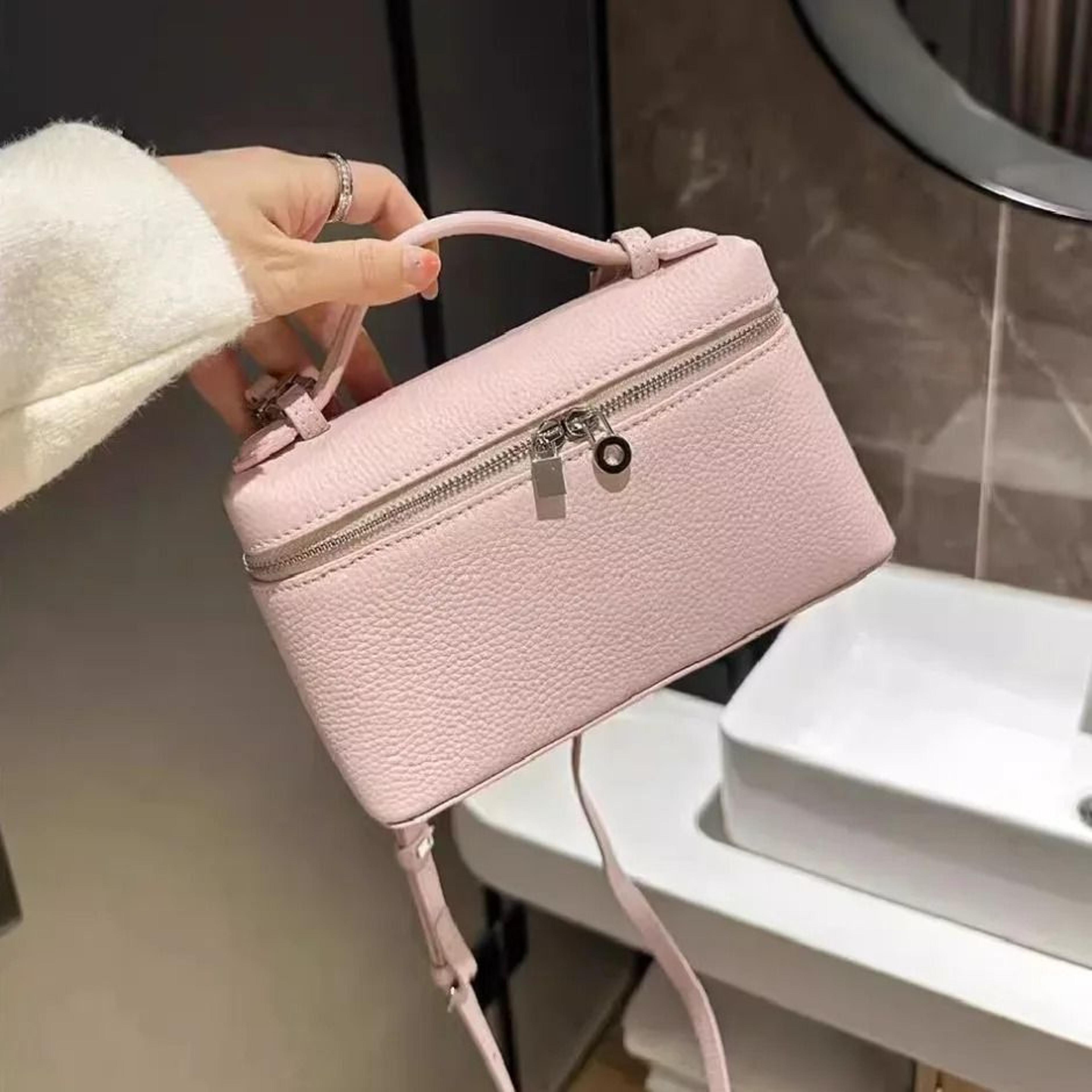 premium niche lychee-grain mini crossbody bag