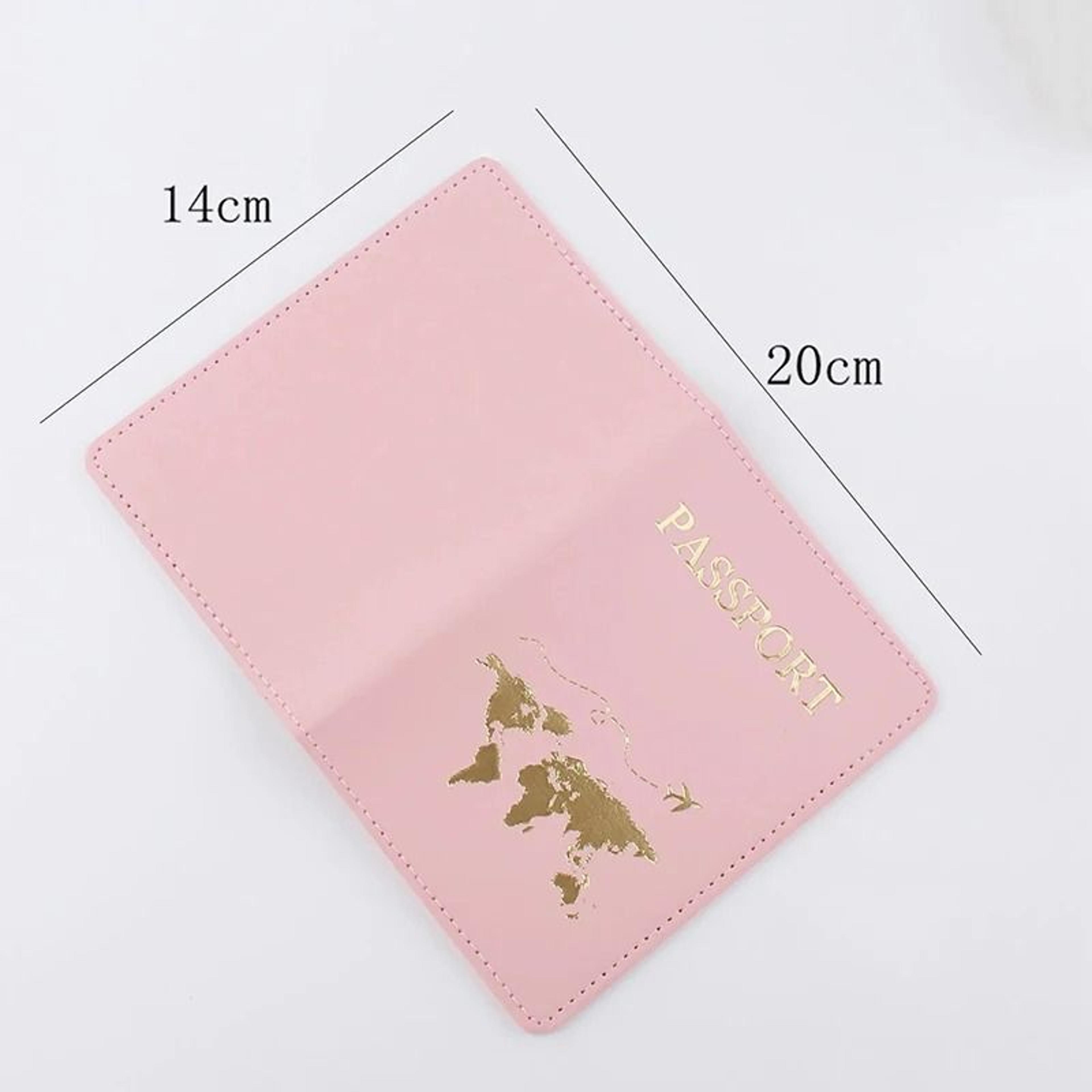 World Pattern PU Leather Passport Holder  Wallet 1