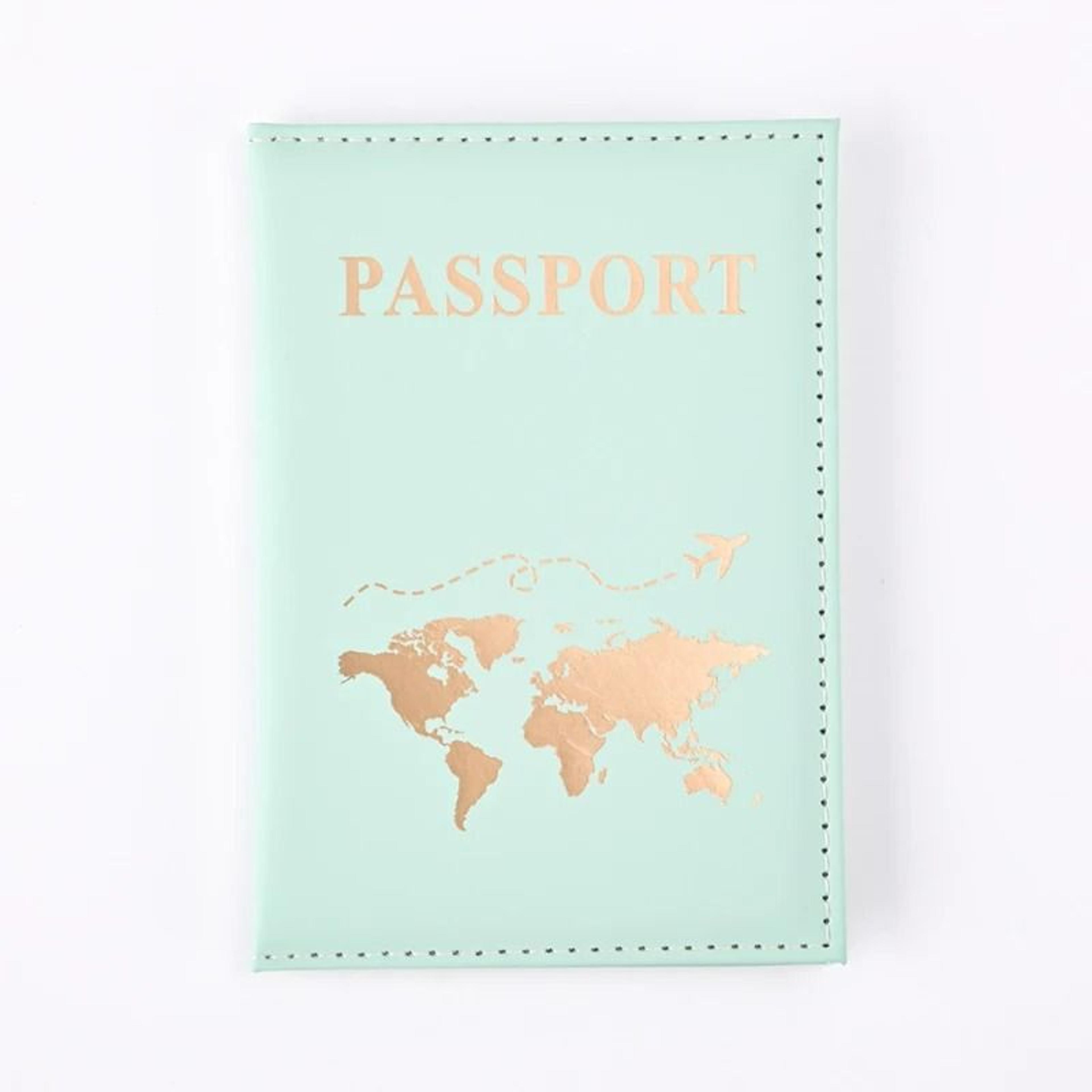 World Pattern PU Leather Passport Holder  Wallet 6