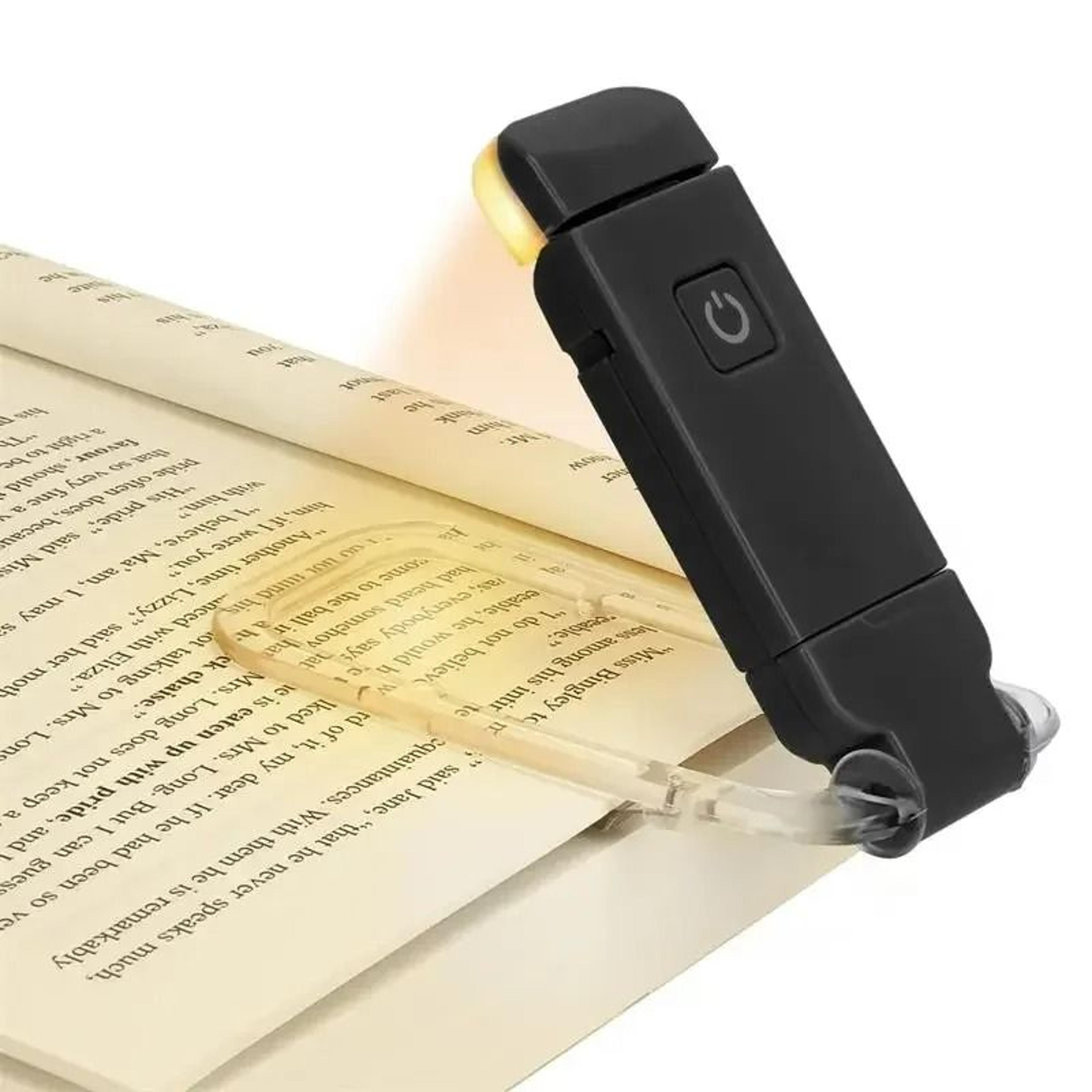 Portable USB Rechargeable ClipOn LED Book  Bookmark Light 0