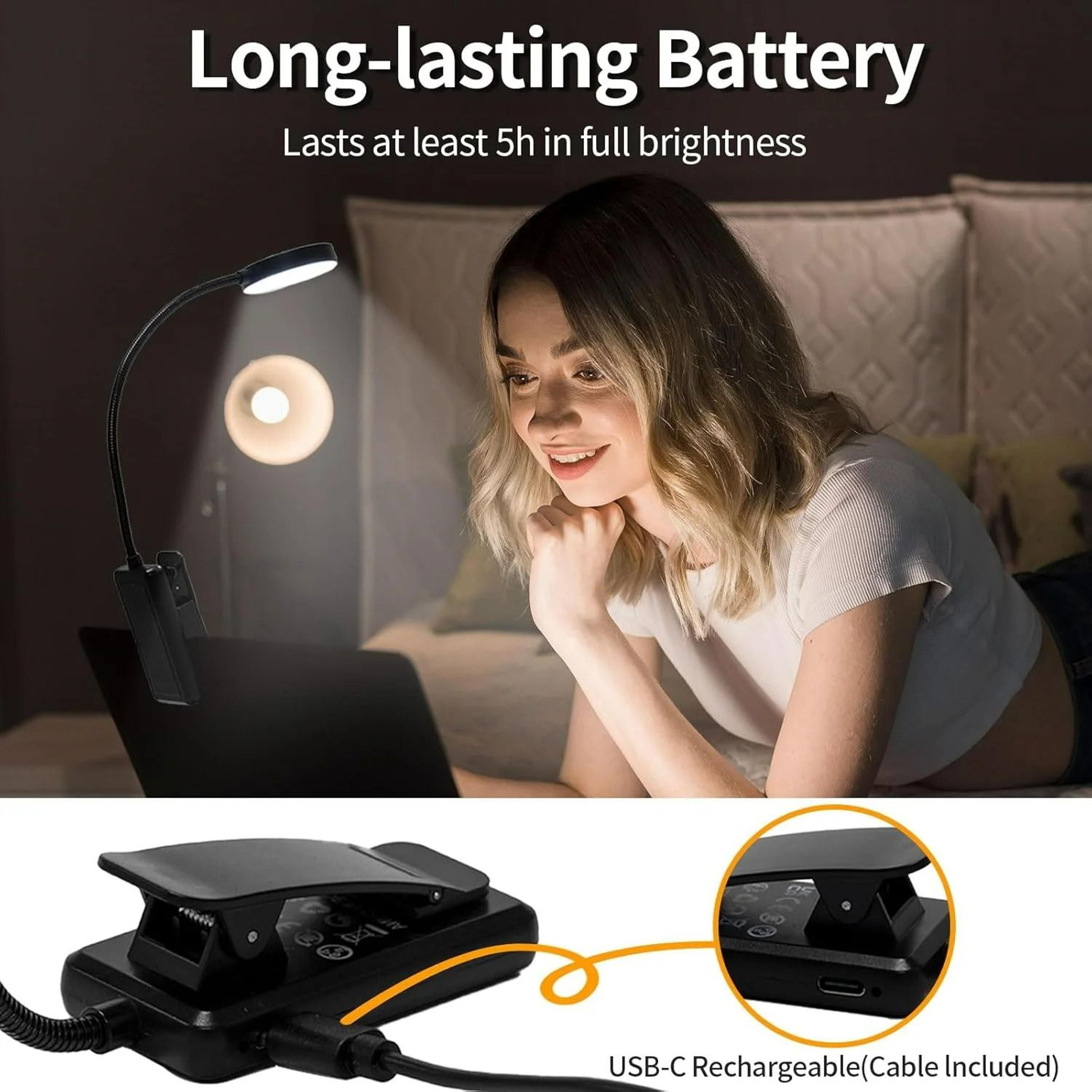 3Color USB Rechargeable Flexible Clip Reading Light 4