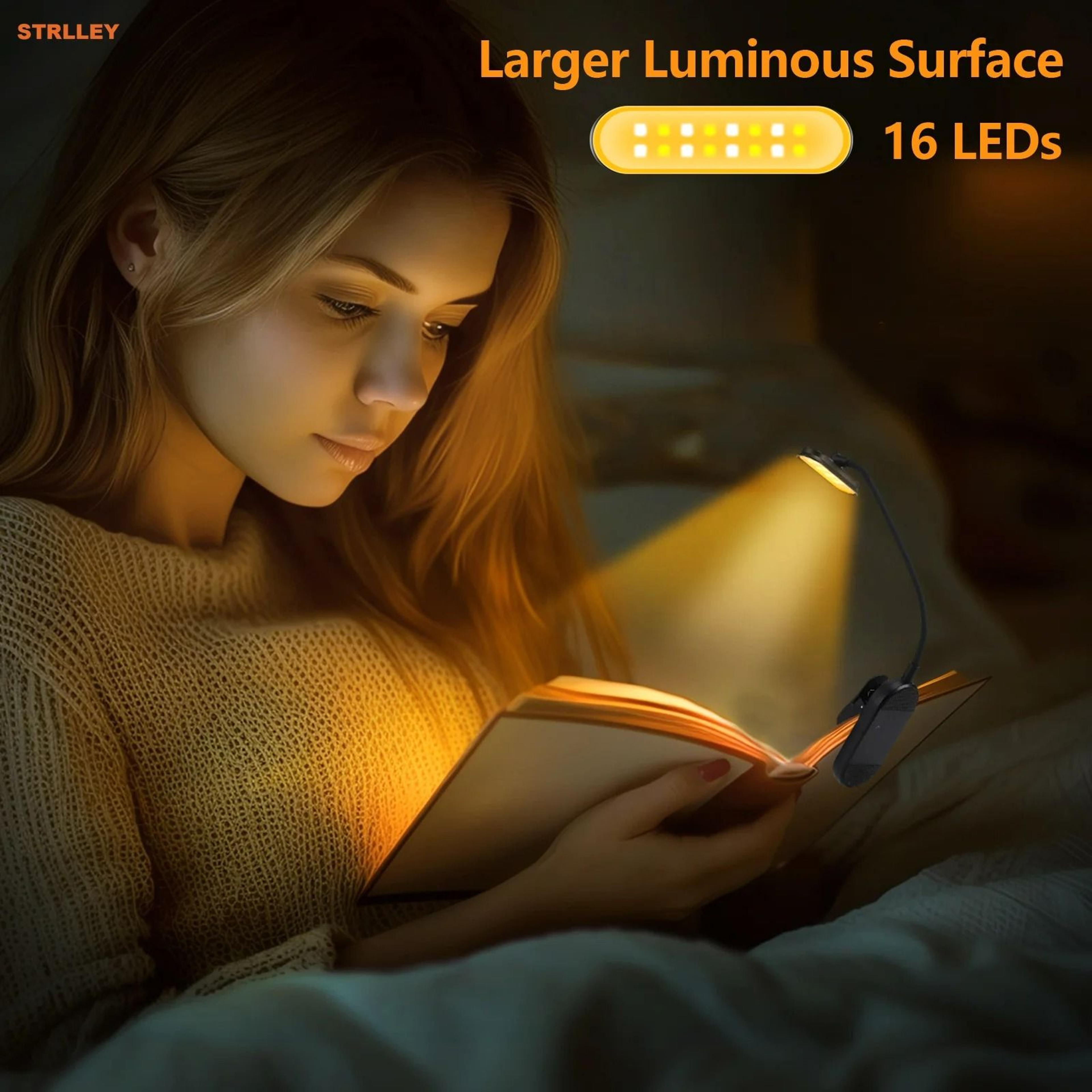 USB Rechargeable 3Level ClipOn LED Reading Light 6