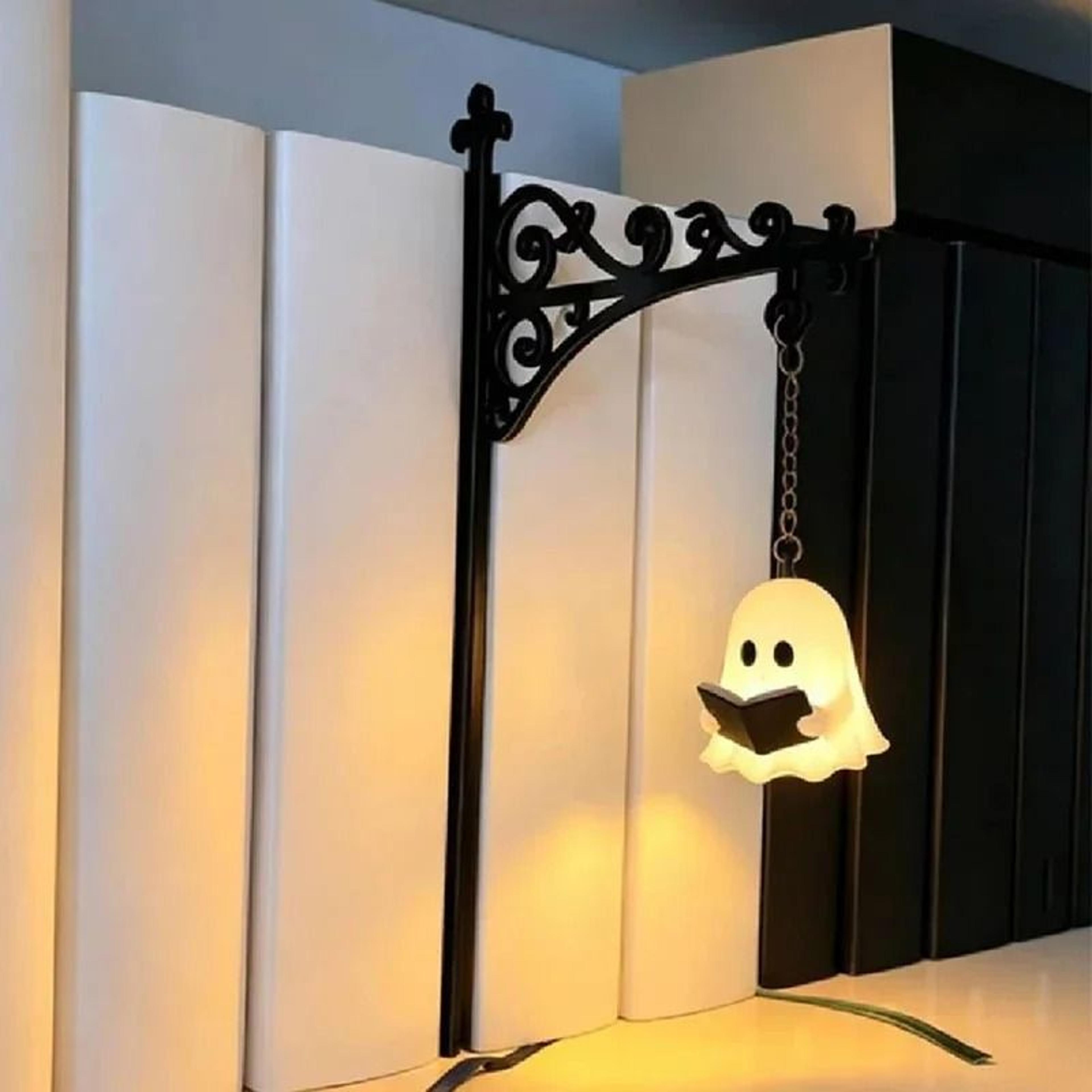 Halloween Hanging Ghost Reading Book Night Light 1