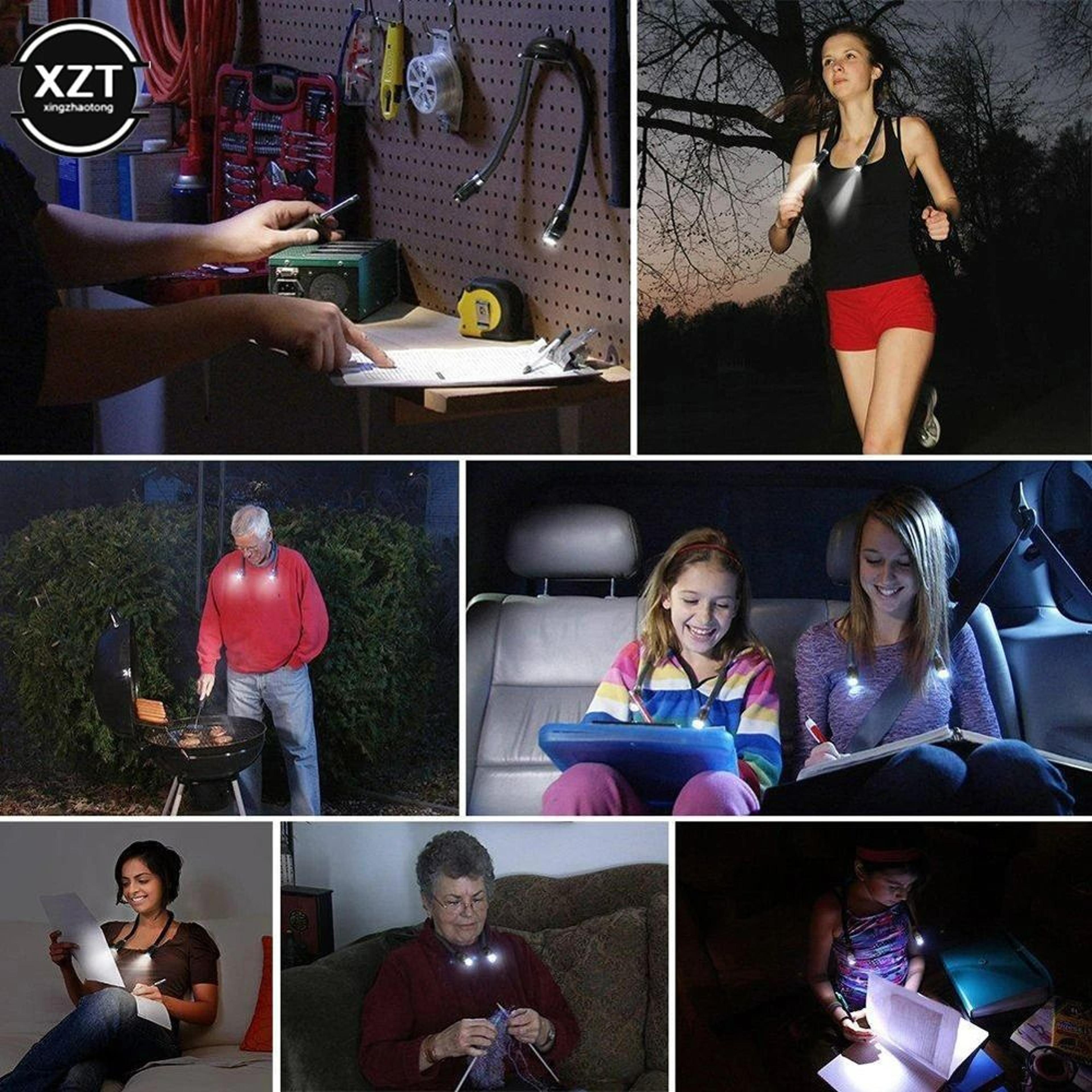 Flexible Neck Hug LED Book  Task Light 1
