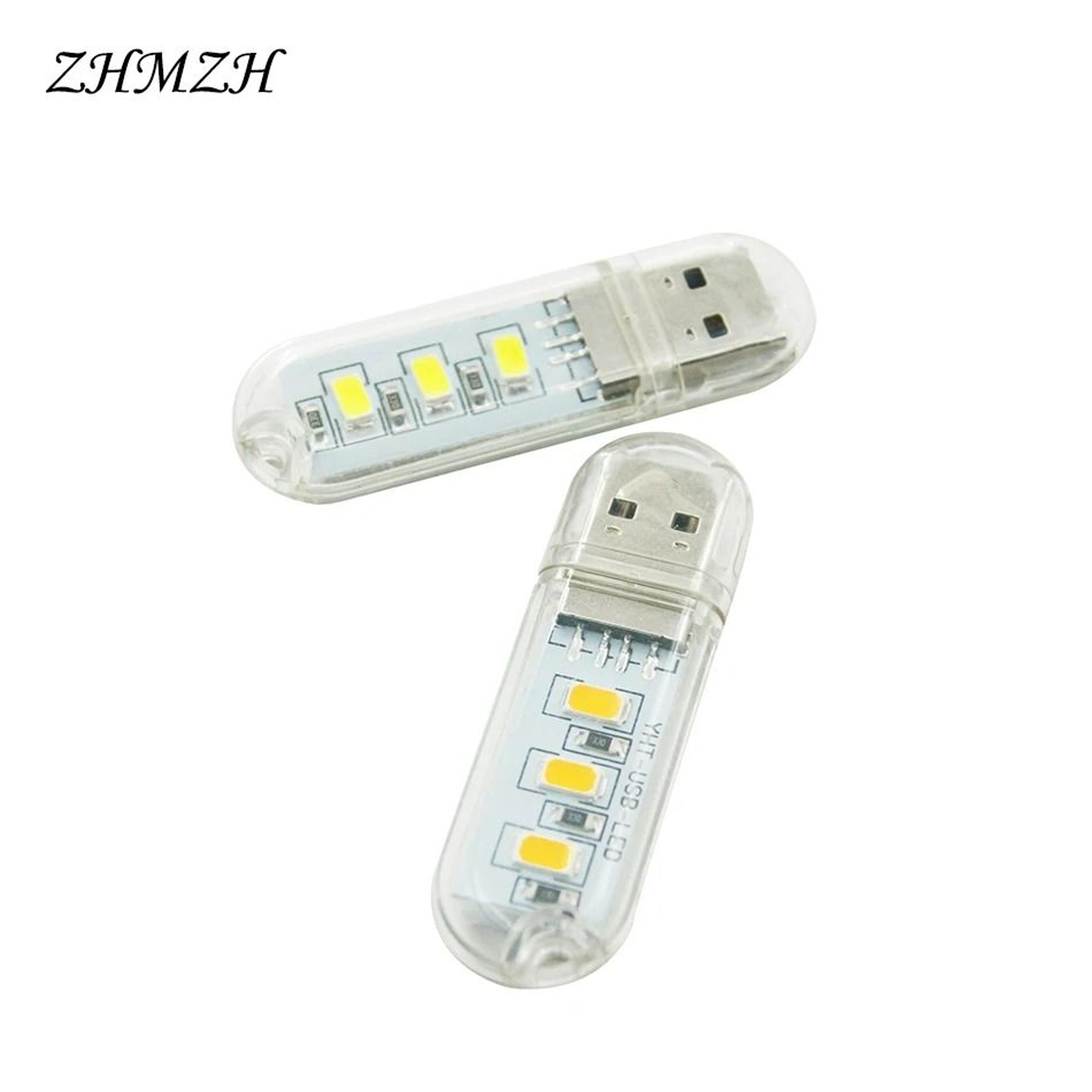 Mini 3 LED USB Flash Drive Book Light 3
