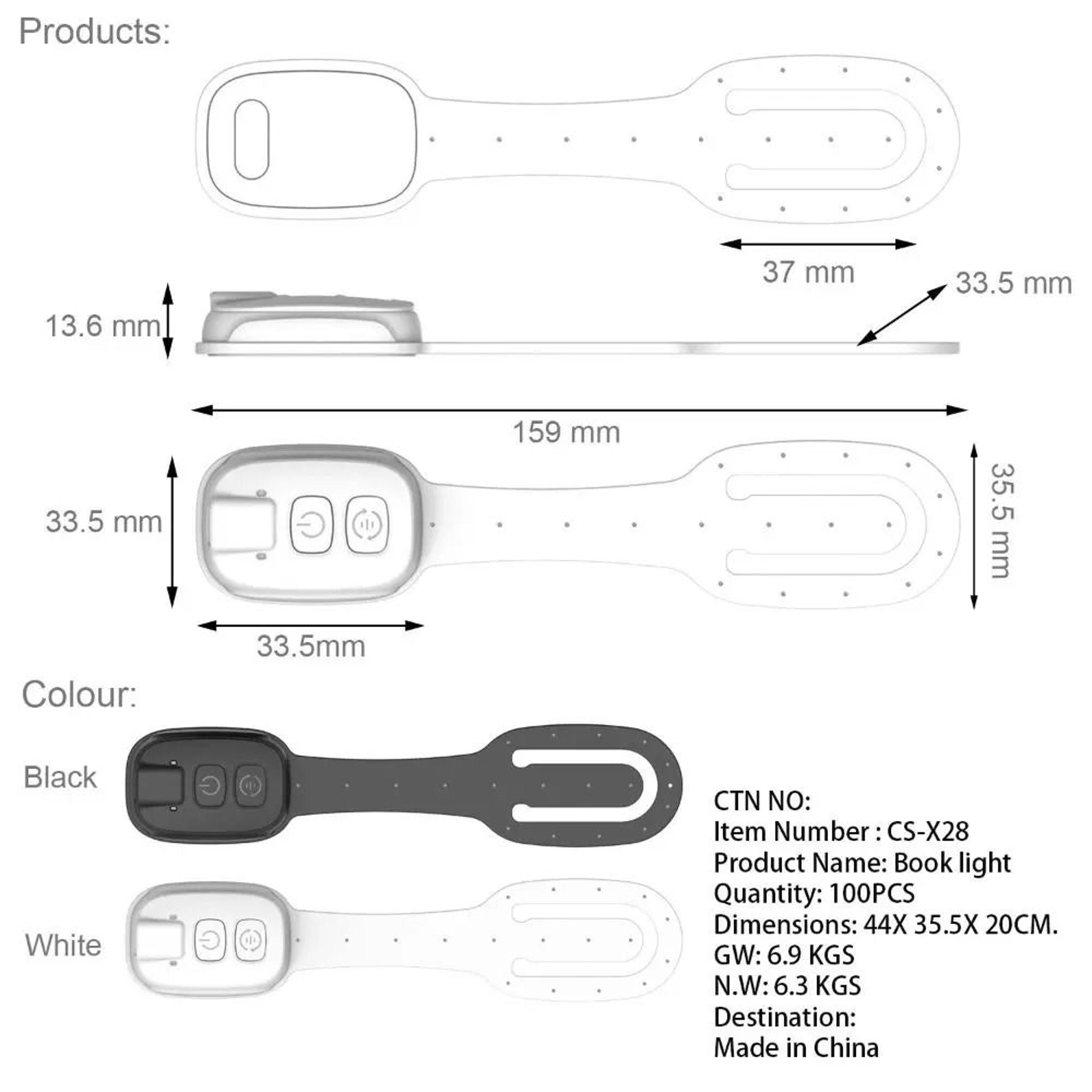 2in1 ClipOn Bookmark LED Reading Light 4