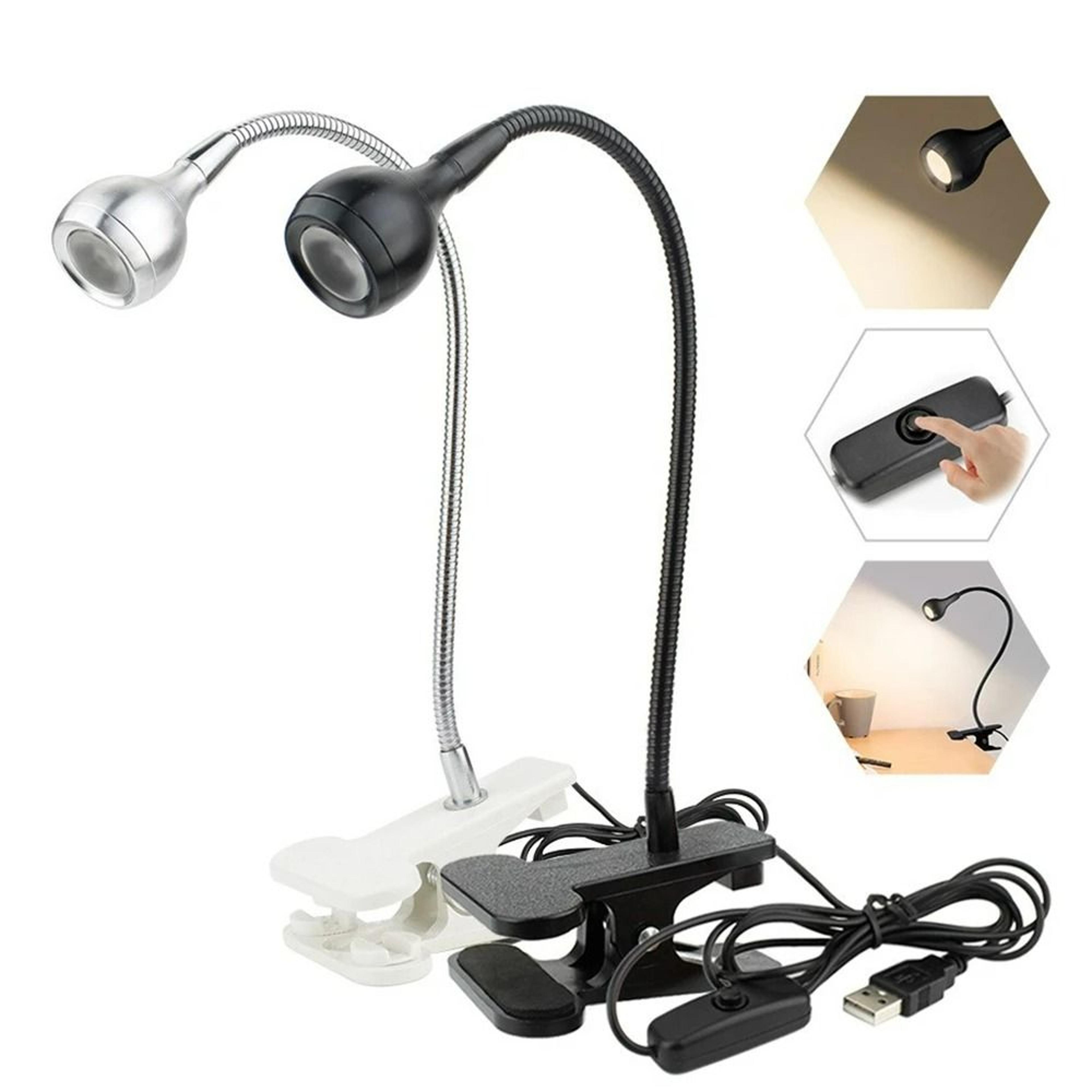Flexible USB ClipOn Desk  Reading Lamp 1