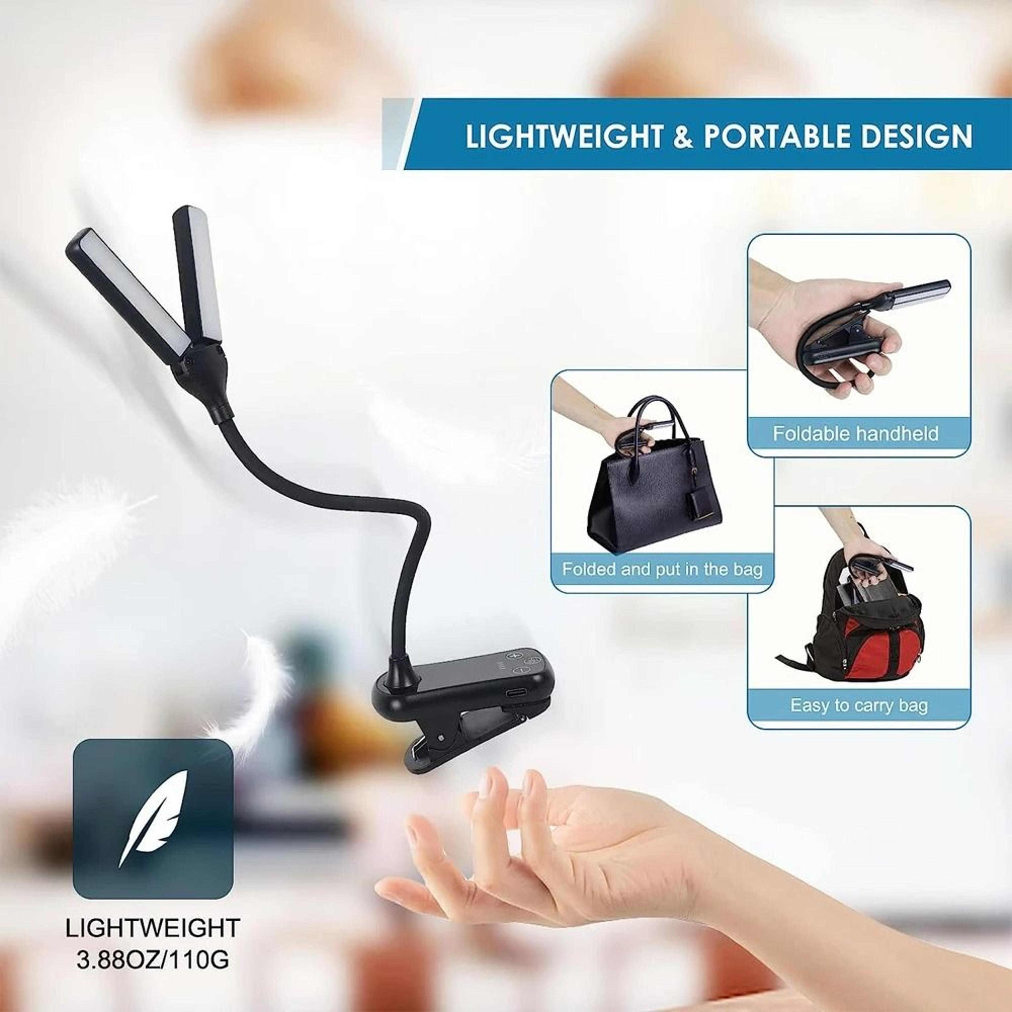 14 LED ClipOn Reading Light With 3 Color Modes  8 Brightness Levels 7