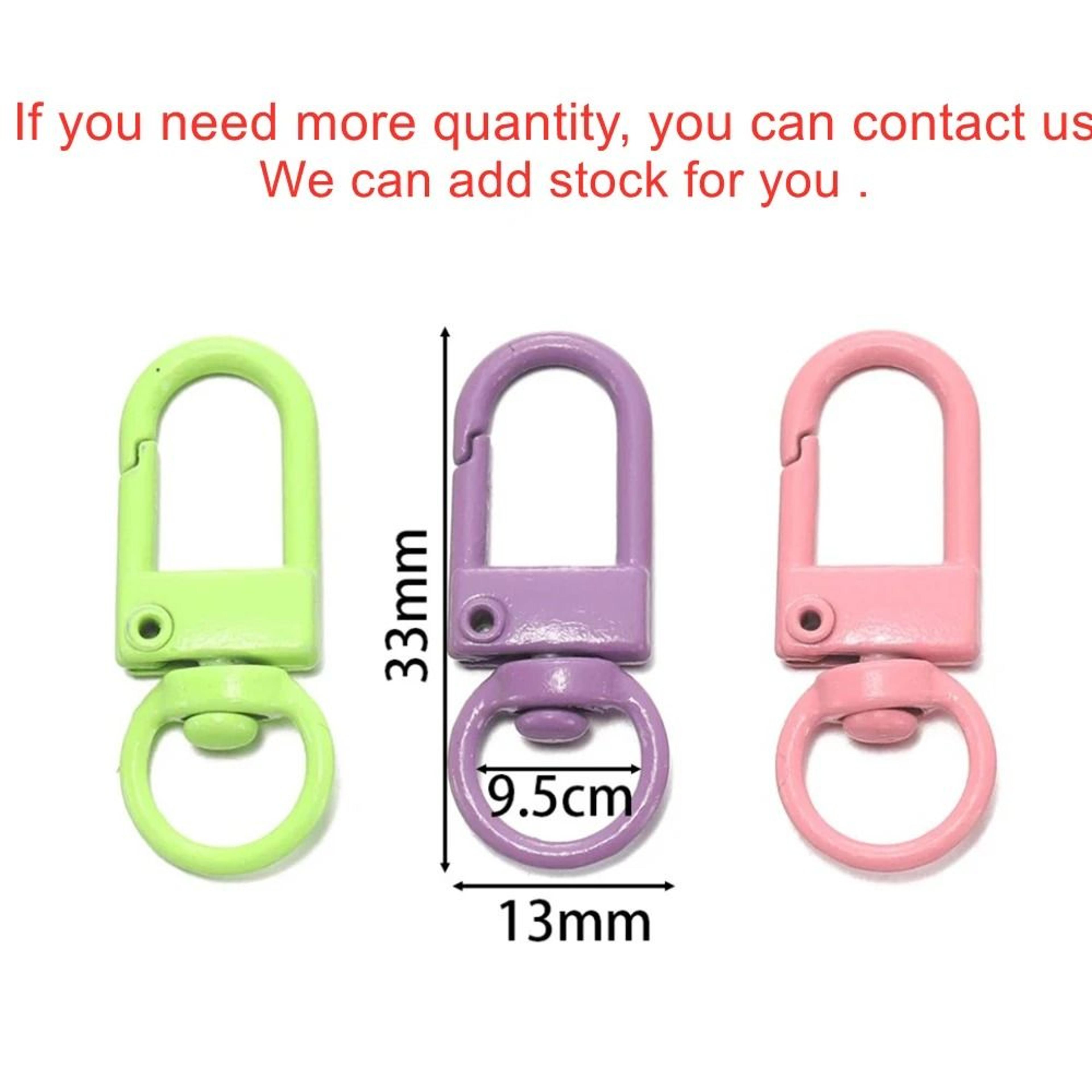 10Piece Colorful Alloy Snap Lobster Clasp Keychain Hooks 1