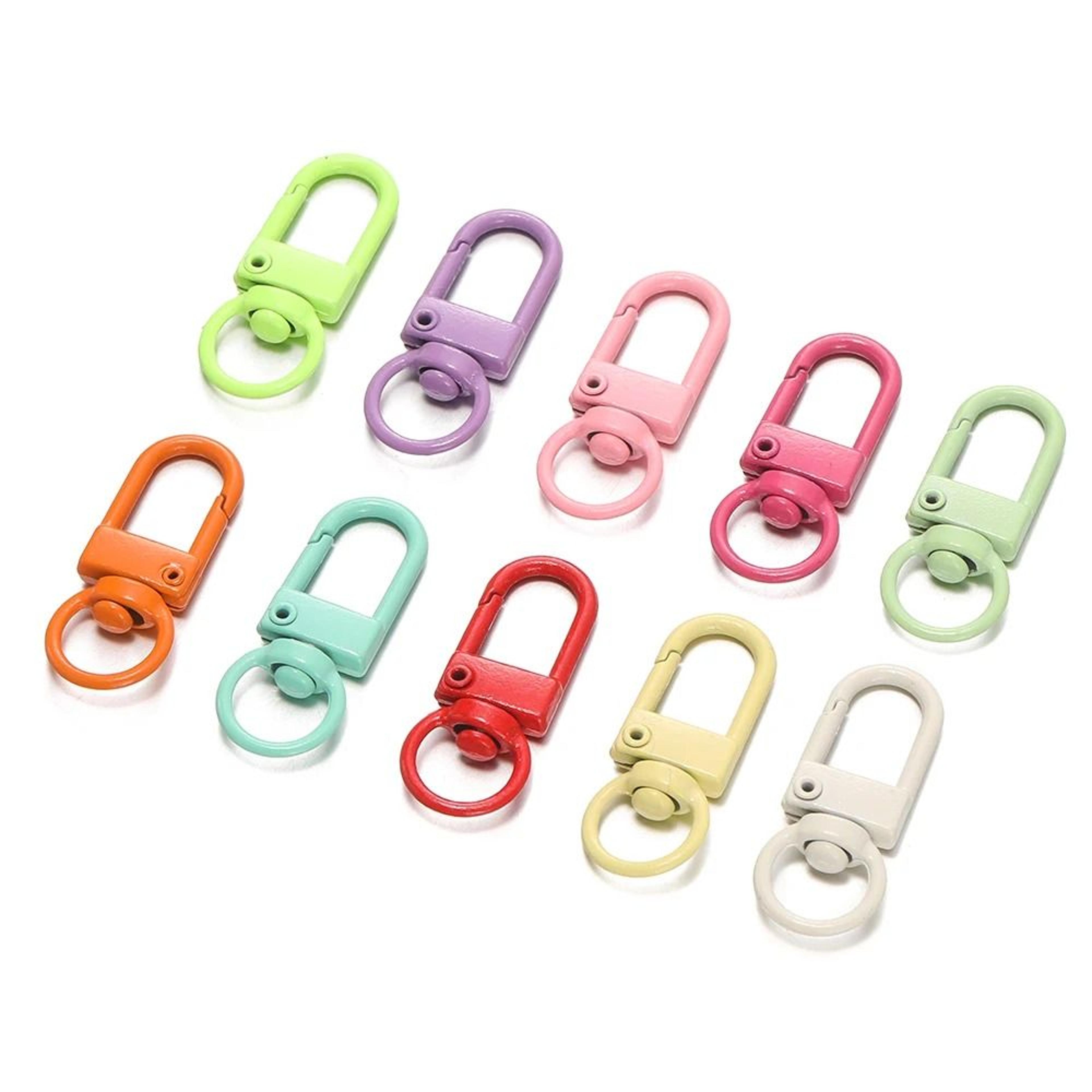 10Piece Colorful Alloy Snap Lobster Clasp Keychain Hooks 3