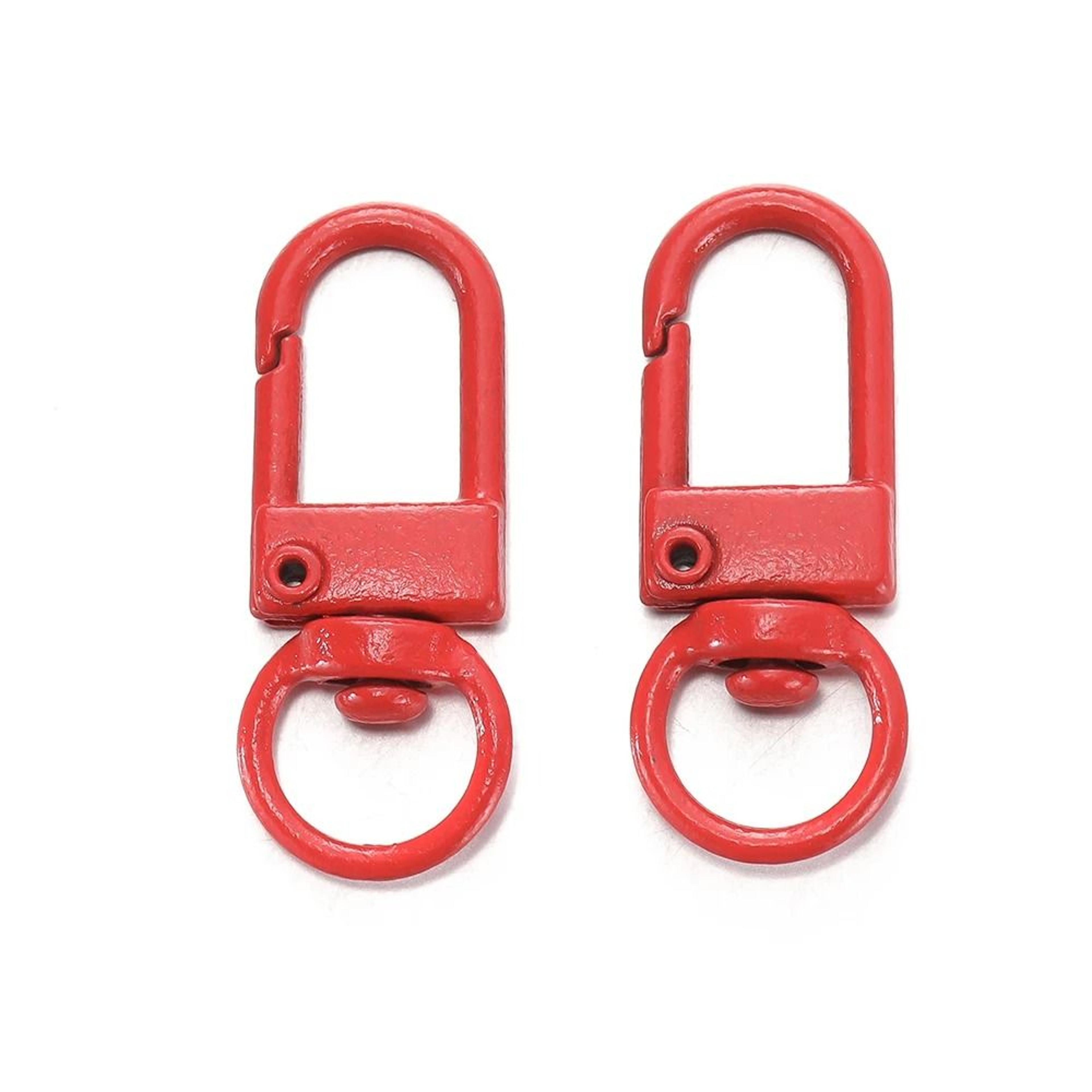 10Piece Colorful Alloy Snap Lobster Clasp Keychain Hooks 10