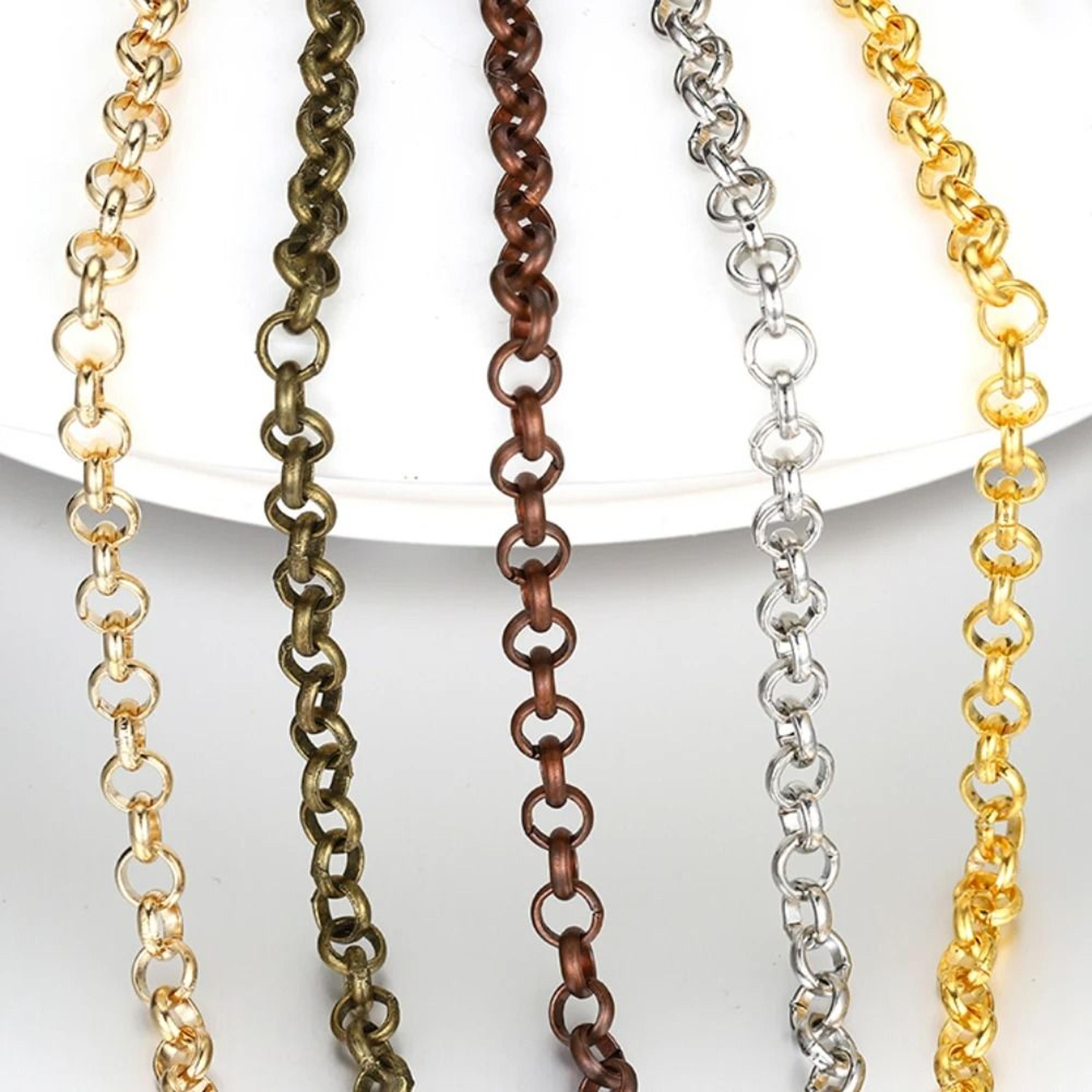 Gold Color Round OShape Copper Jewelry Chain 5
