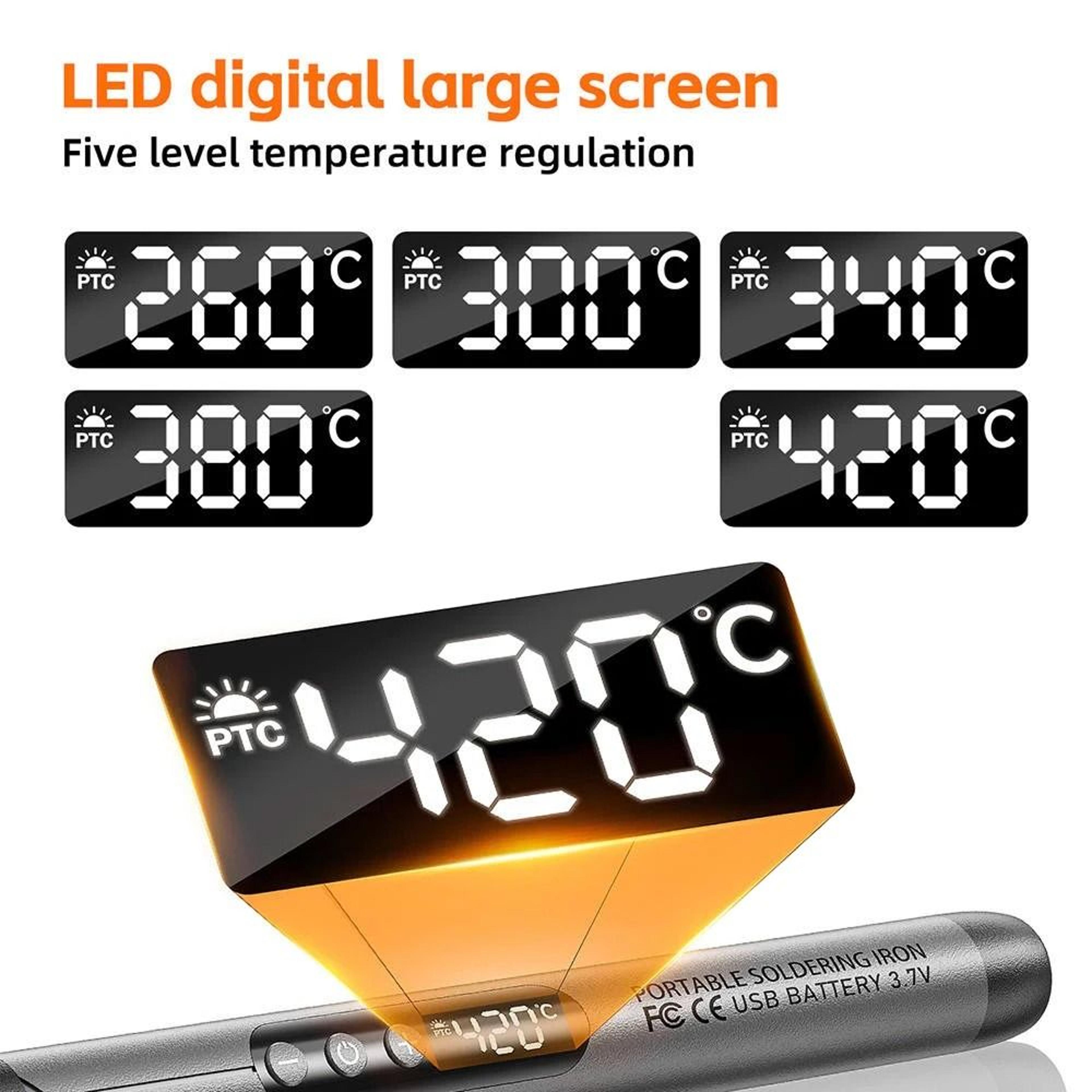 Cordless USB Digital Soldering Iron 3