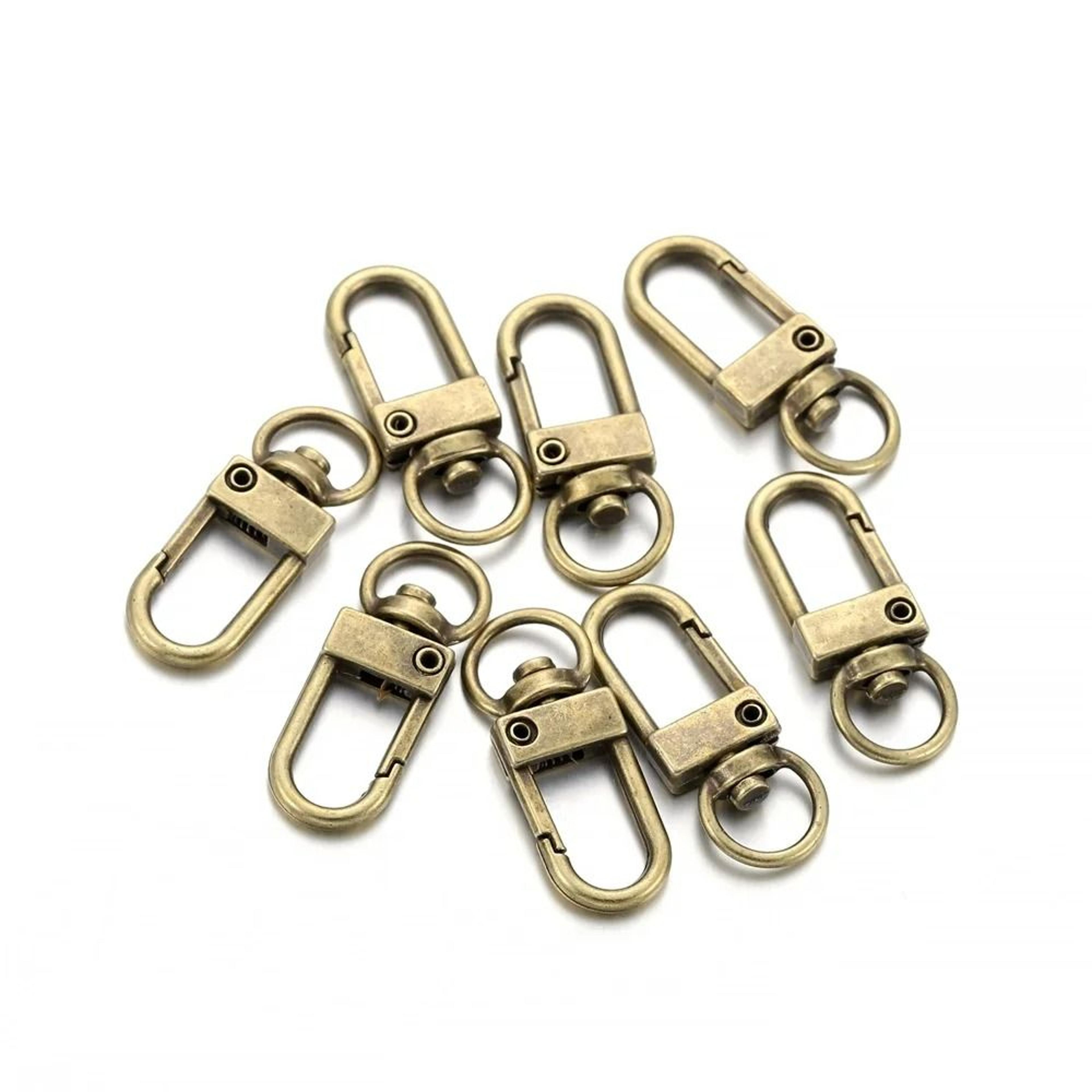 10Piece Alloy Snap Lobster Clasp Keyring Hooks 7