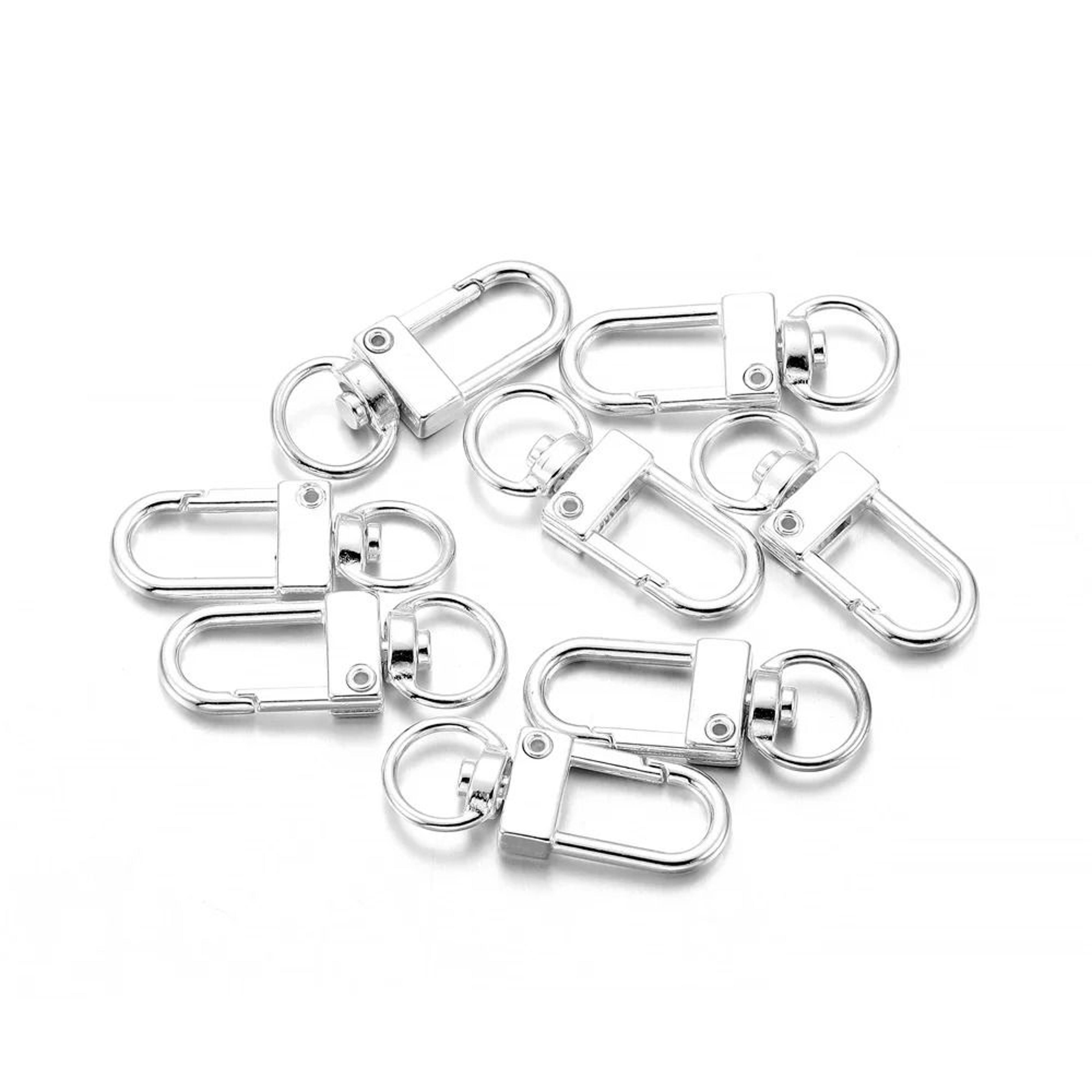 10Piece Alloy Snap Lobster Clasp Keyring Hooks 8