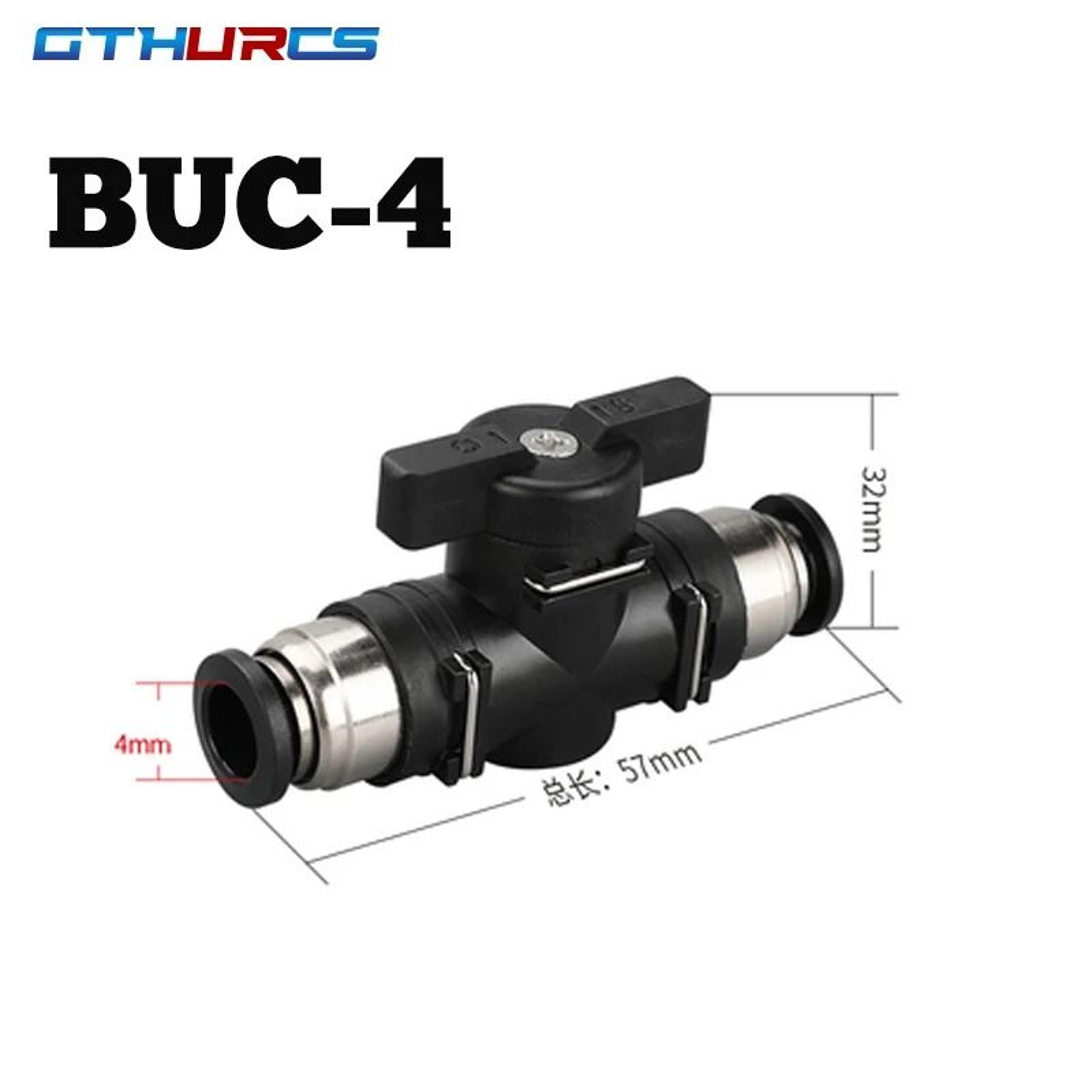 Type BUC Pneumatic Hand Valve Quick Connector 10