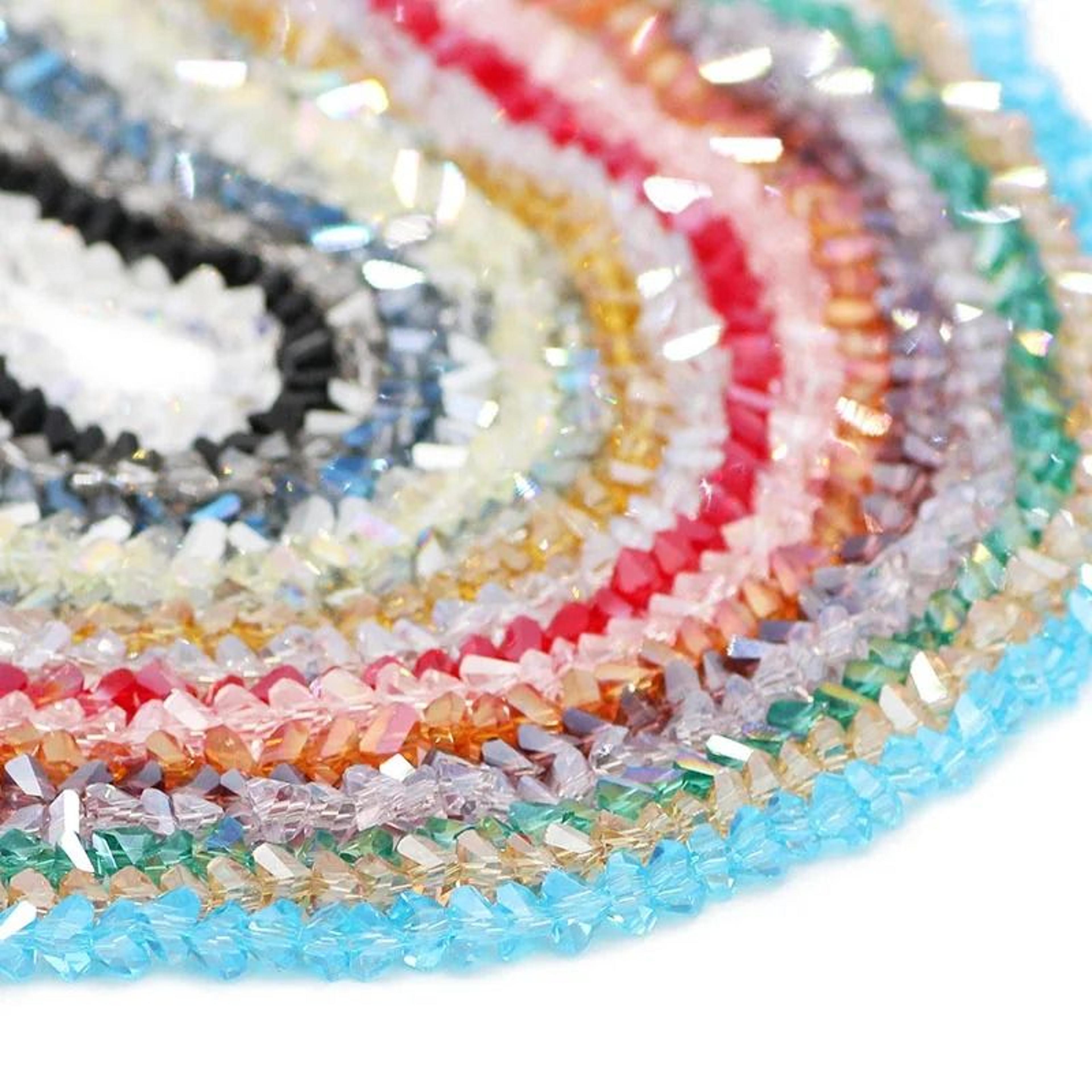 Triangle Austrian Crystal Glass Beads For Jewelry Making 5