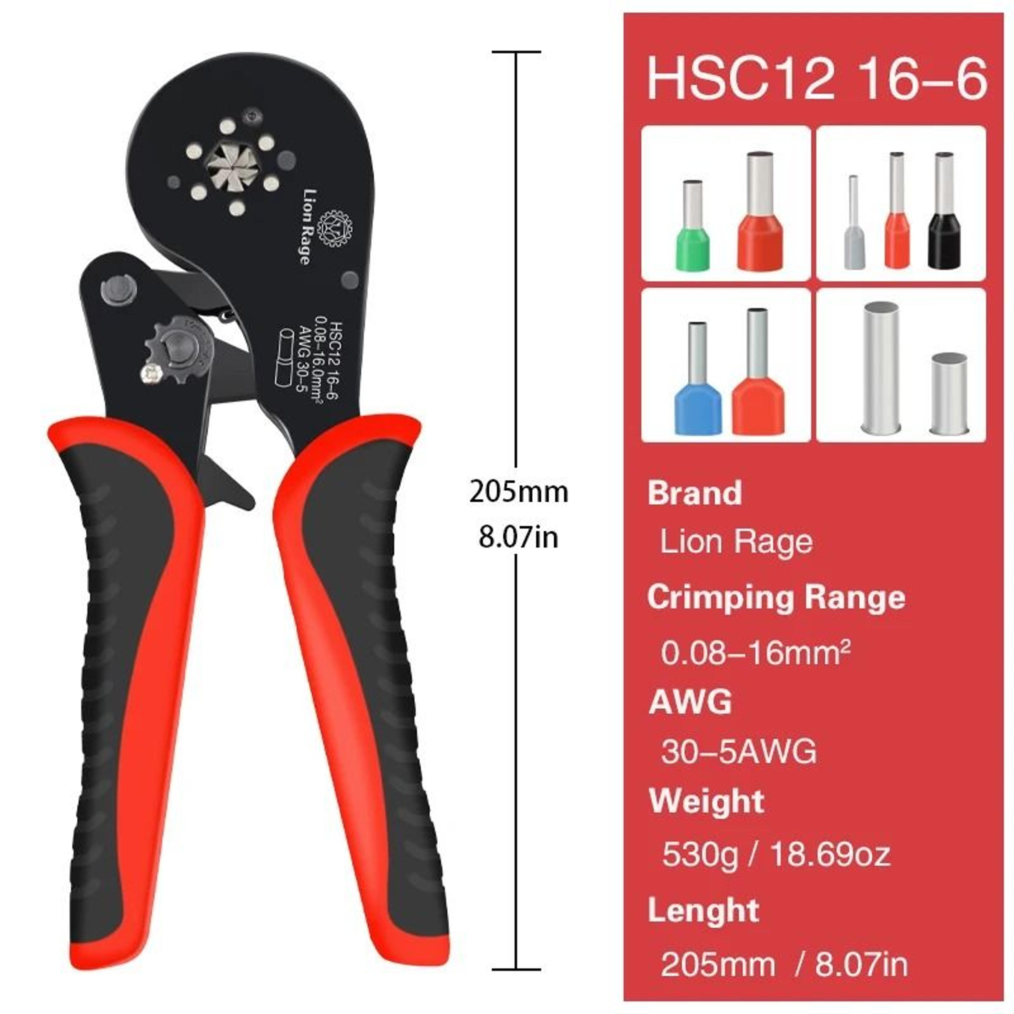 SelfAdjusting Wire Ferrule Crimping Tool 1
