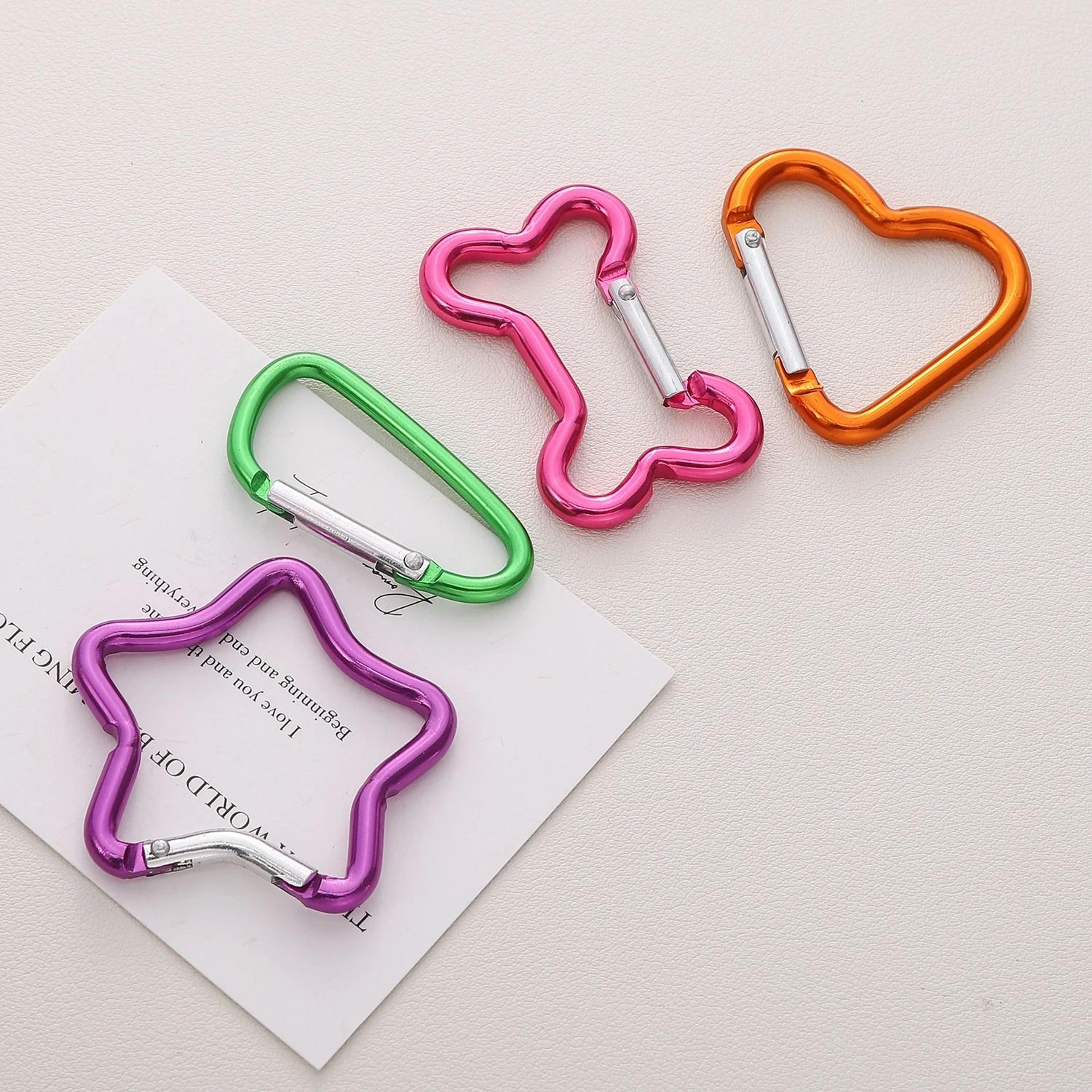 Shaped Aluminum Locking Carabiner Keychain Clips 3