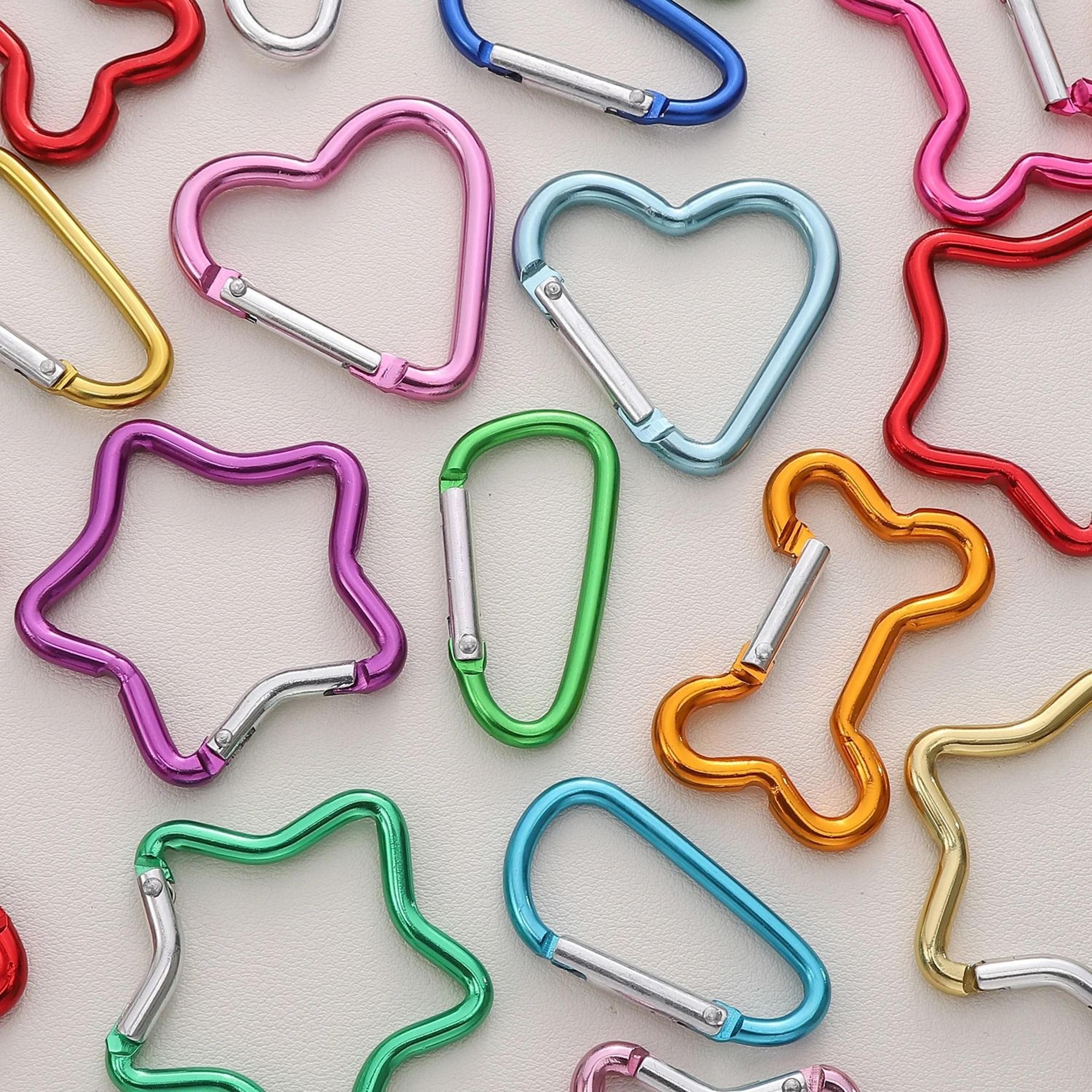 Shaped Aluminum Locking Carabiner Keychain Clips 4