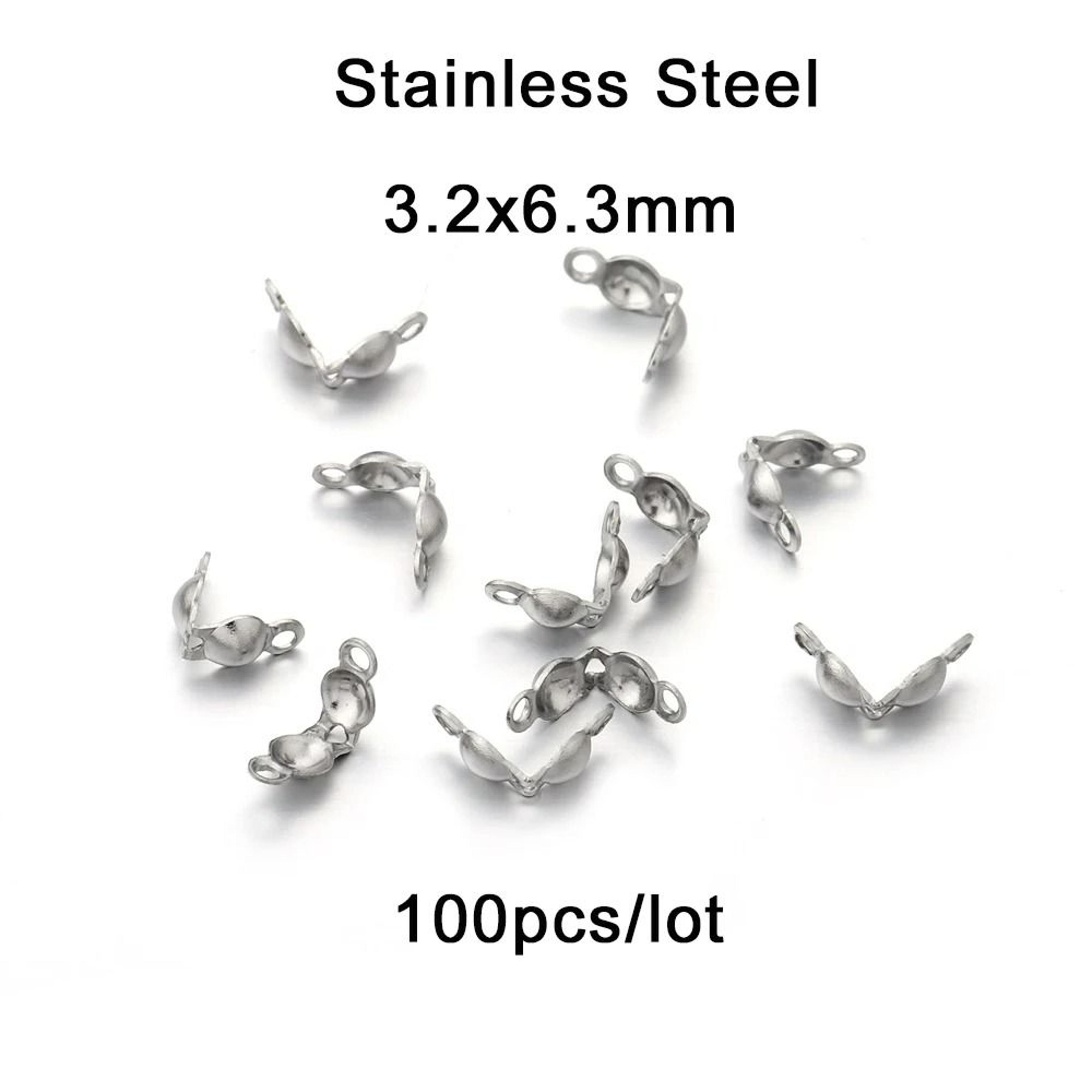 Ball Chain Calotte End Crimp Connectors 100 Pcs 13