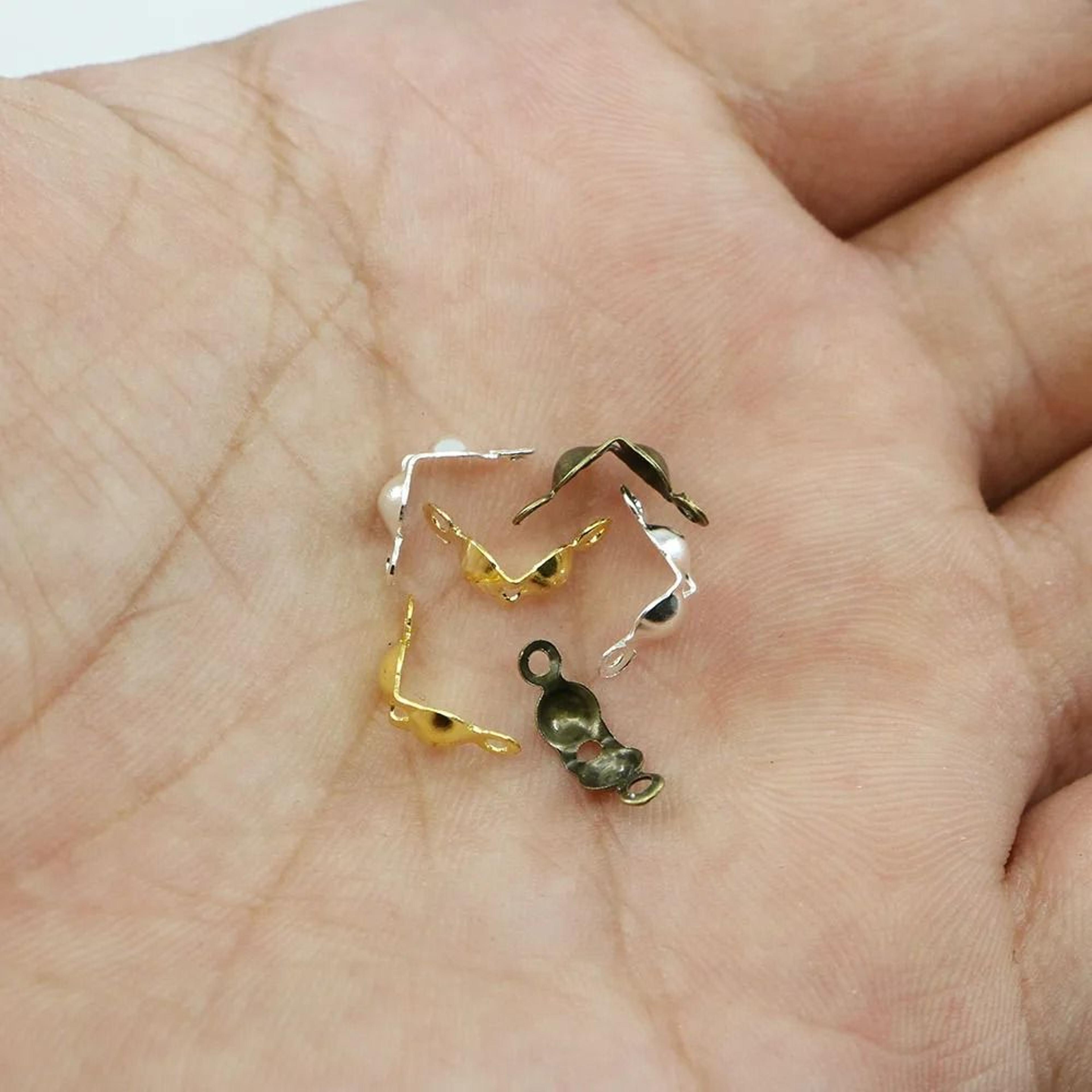 Ball Chain Calotte End Crimp Connectors 100 Pcs 6