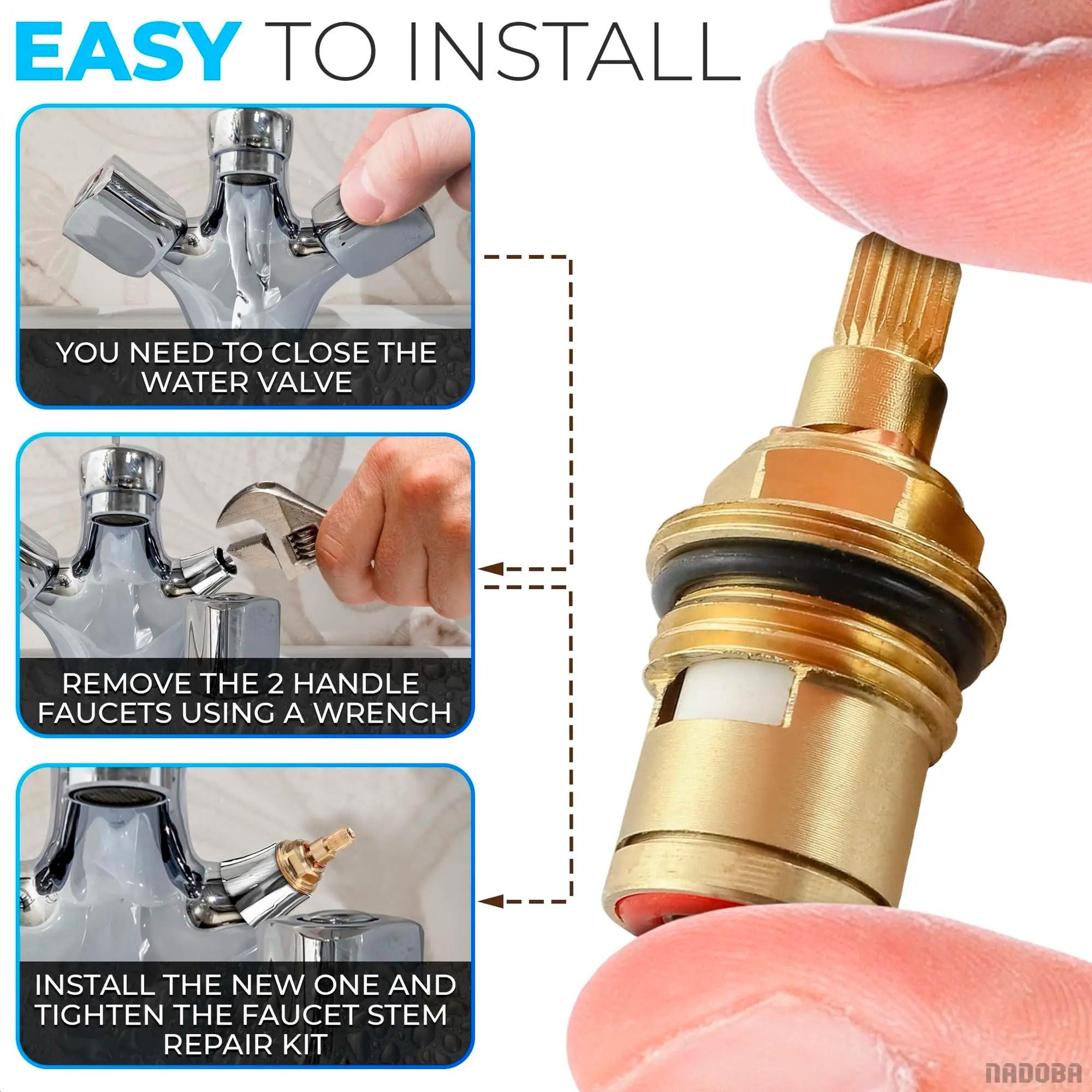 Universal Brass Ceramic Disc Replacement Tap Valve 2