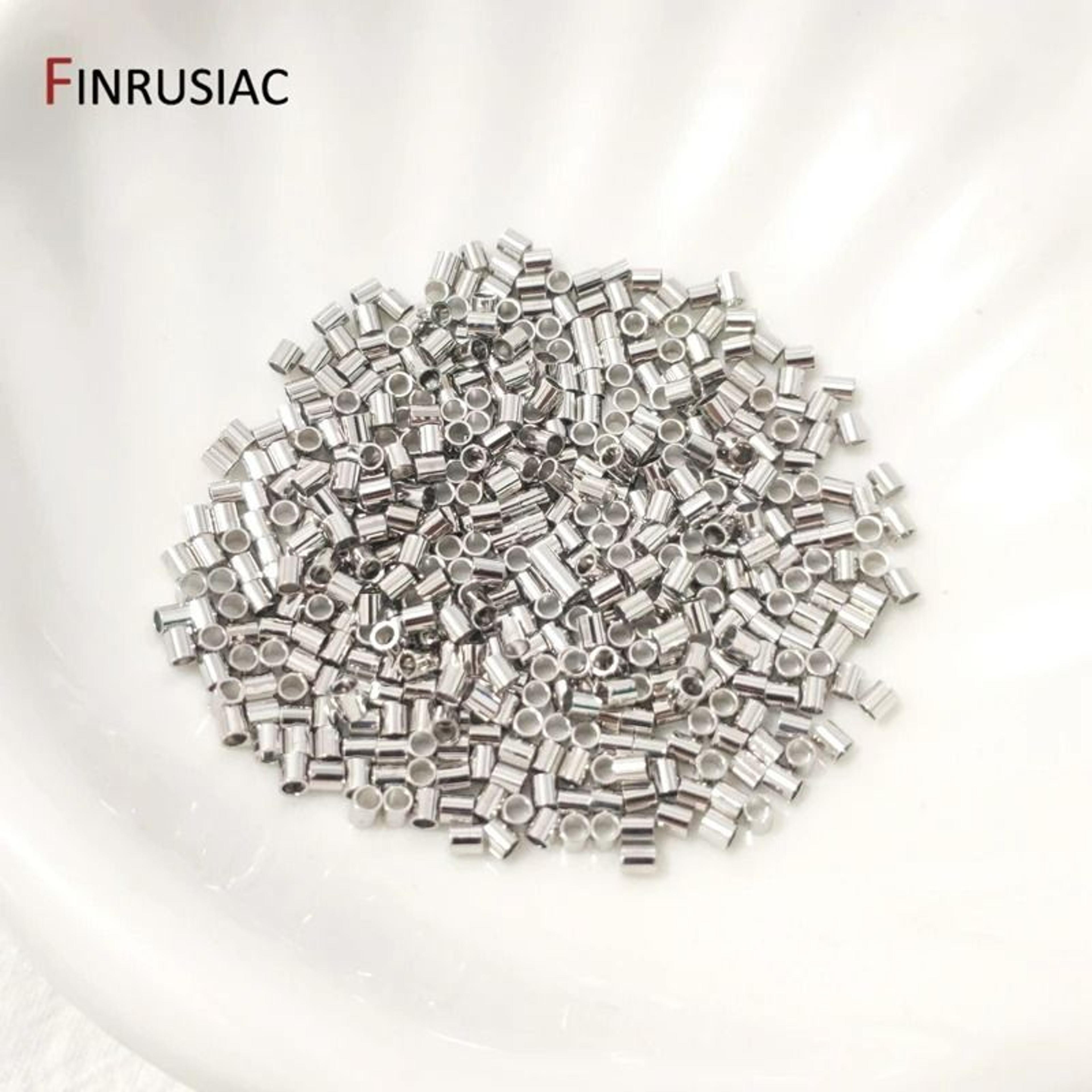18K Gold Plated Ball Crimp End Beads 200 Pcs 11