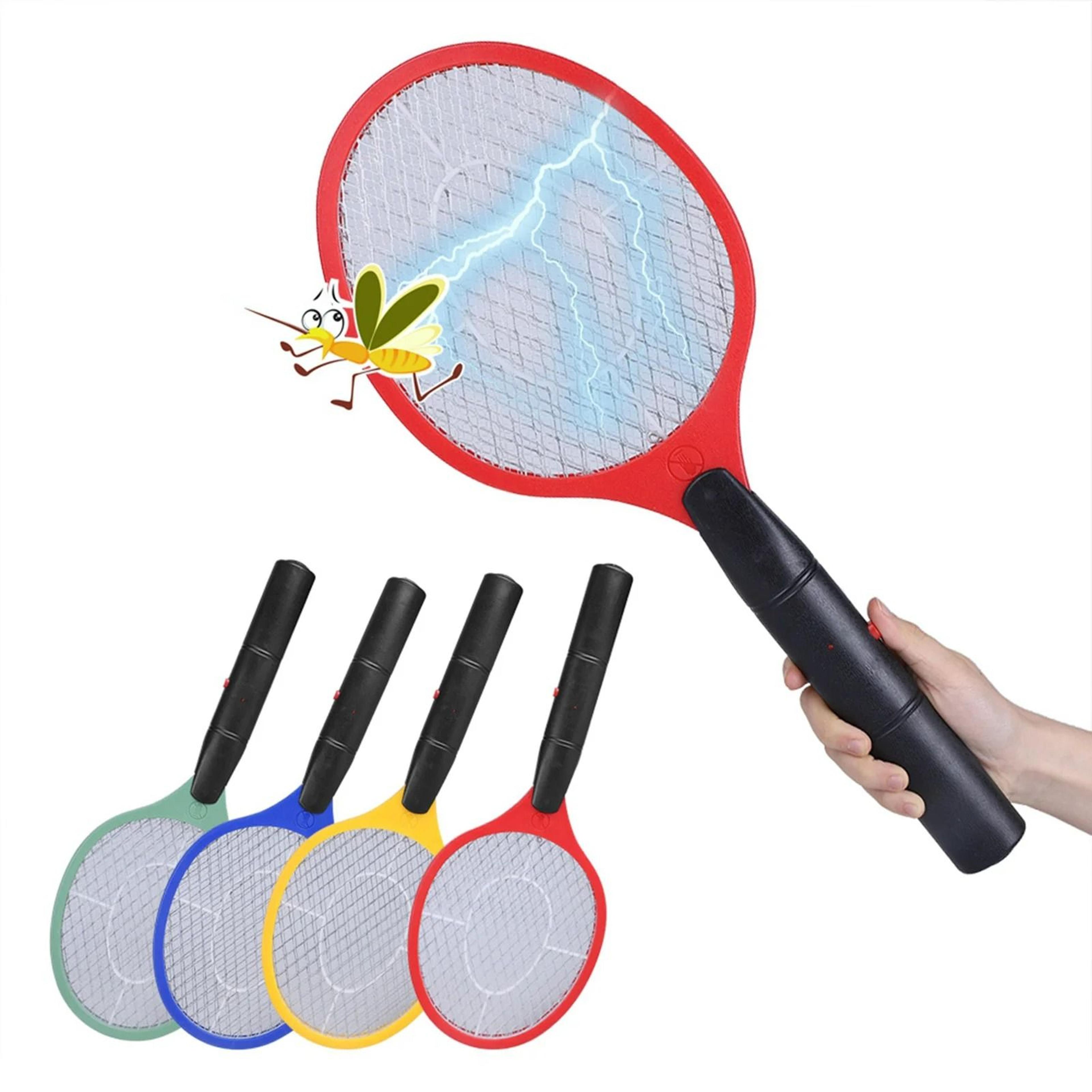 cordless battery-powered electric mosquito & fly swatter racket