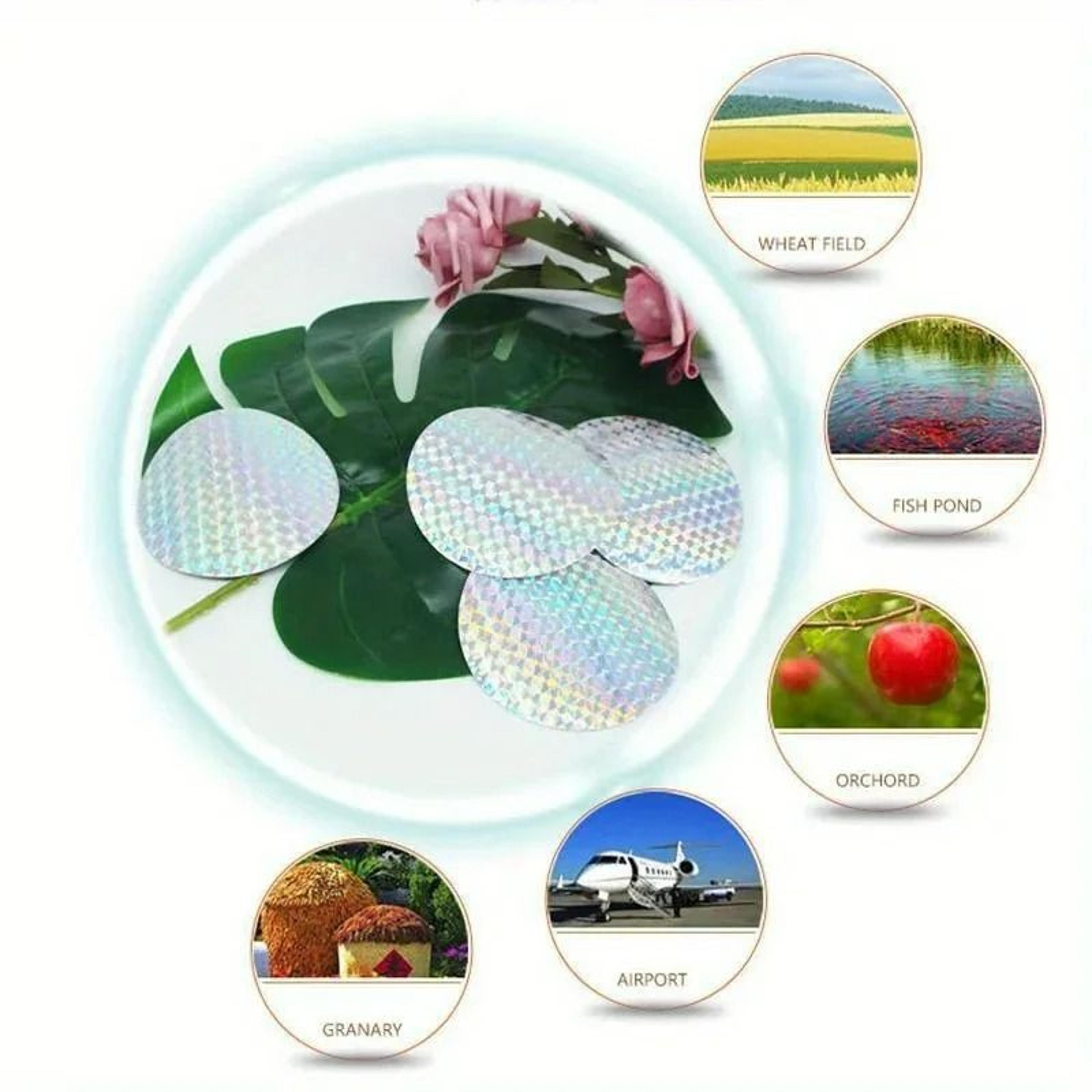 20Pack Reflective Round Paste Bird Repellent Disks 2