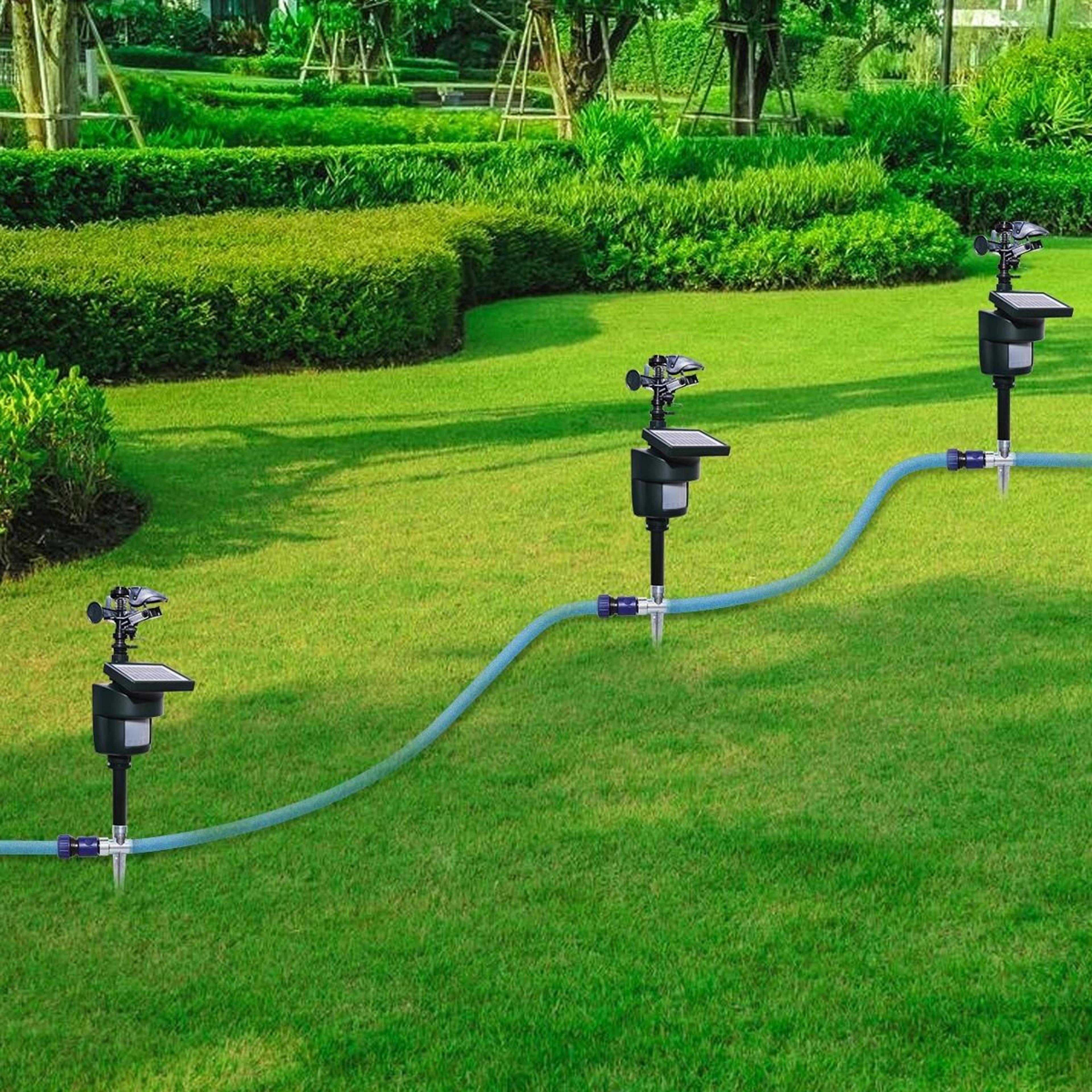 Solar Motion Sensor Water Jet Animal Repeller Sprinkler 6