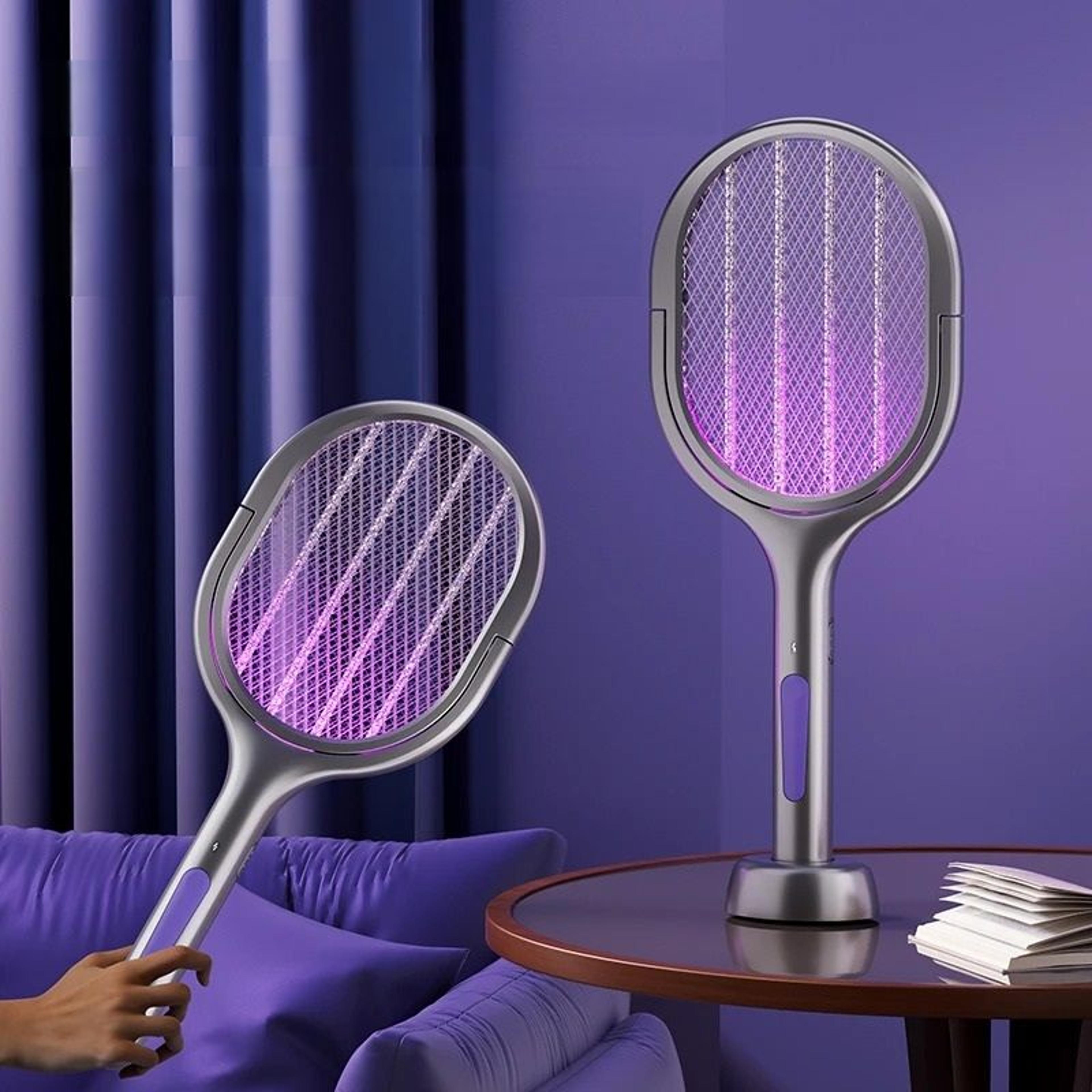 telescopic electric mosquito swatter & uv trap lamp