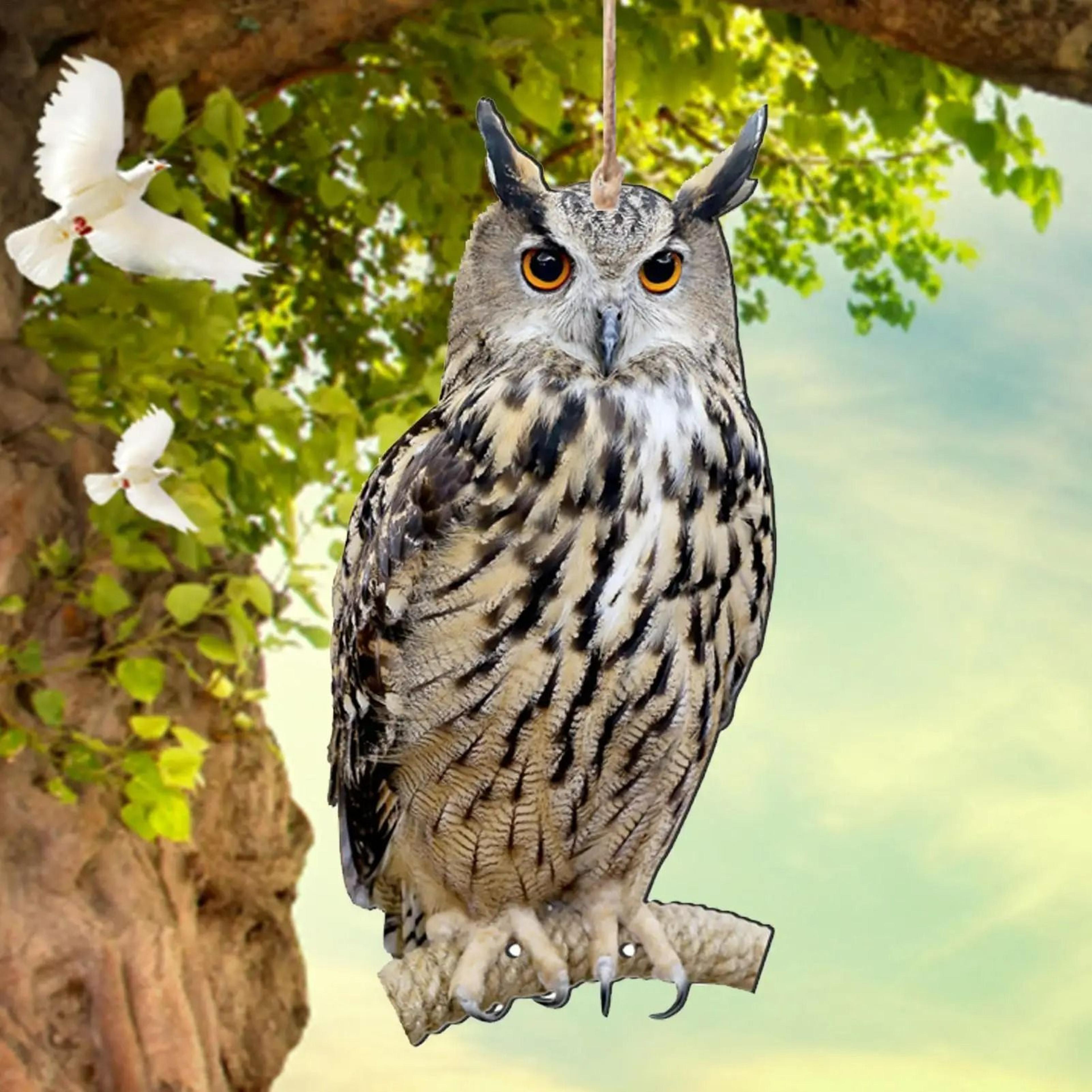 Realistic Hanging Flying Eagle Bird Repellent Scarecrow 4