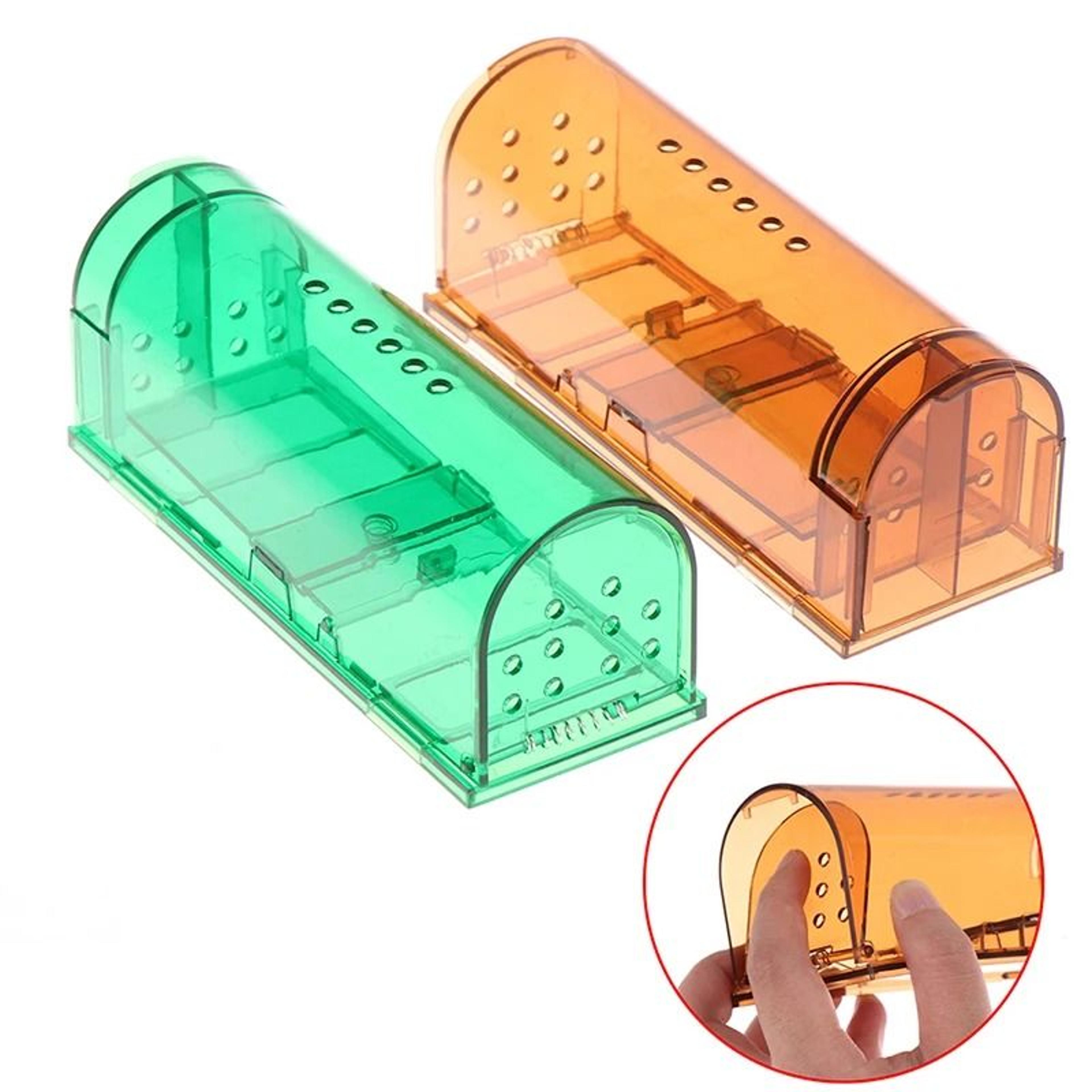 Transparent Smart SelfLocking Humane Mouse Trap Cage 1