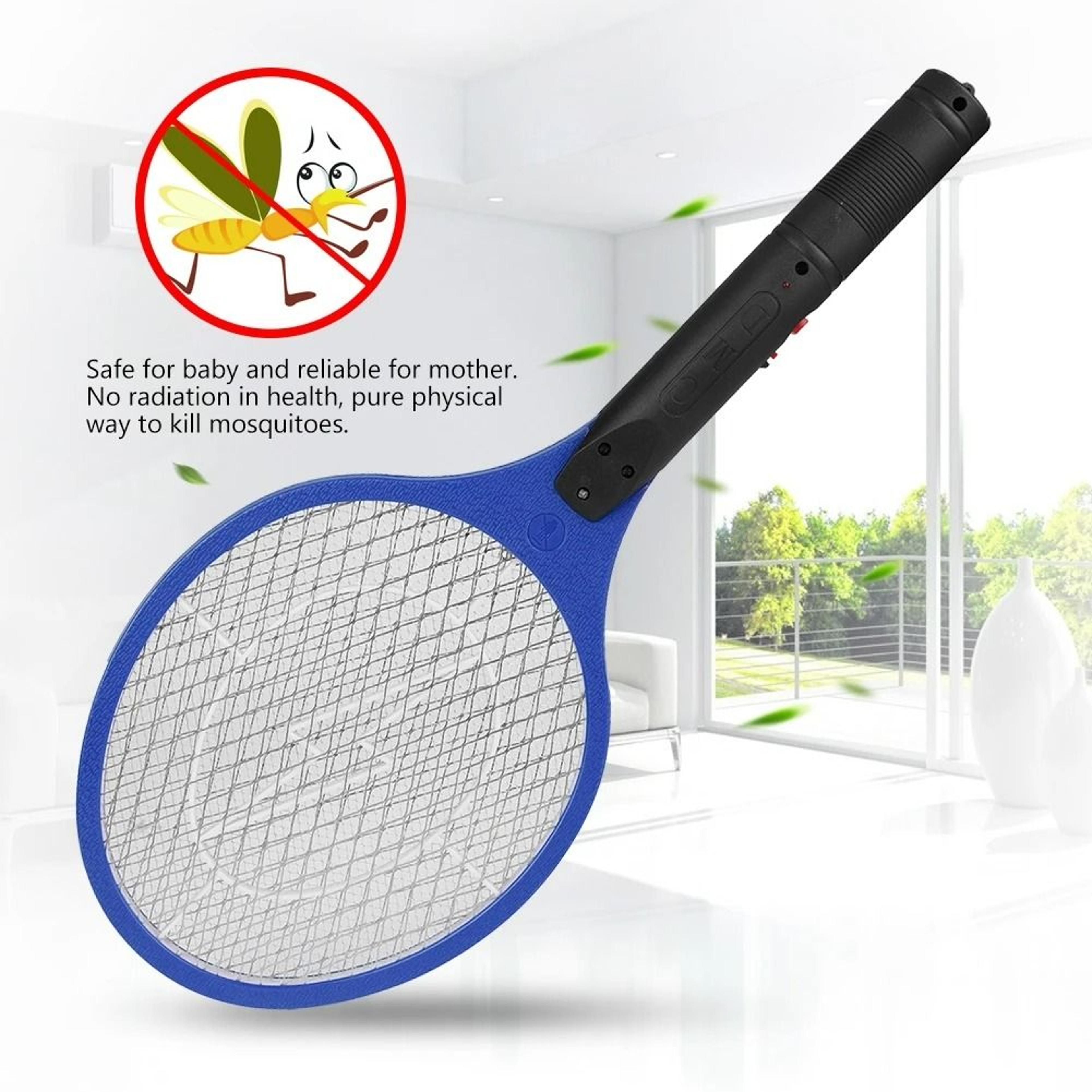 Cordless Rechargeable Electric Mosquito  Bug Swatter Racket 4