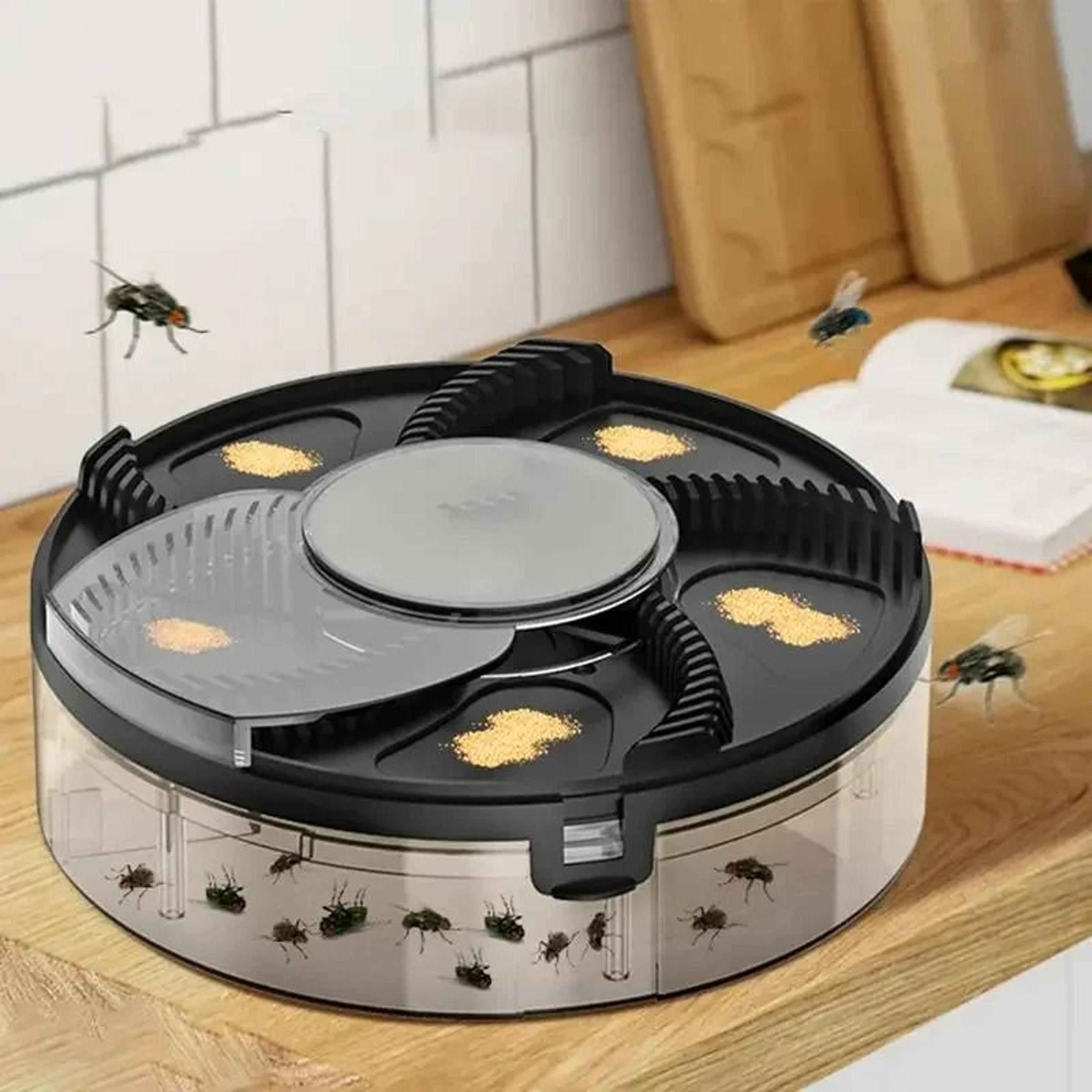 Automatic Electric Rotating Fly  Gnat Trap Catcher 0