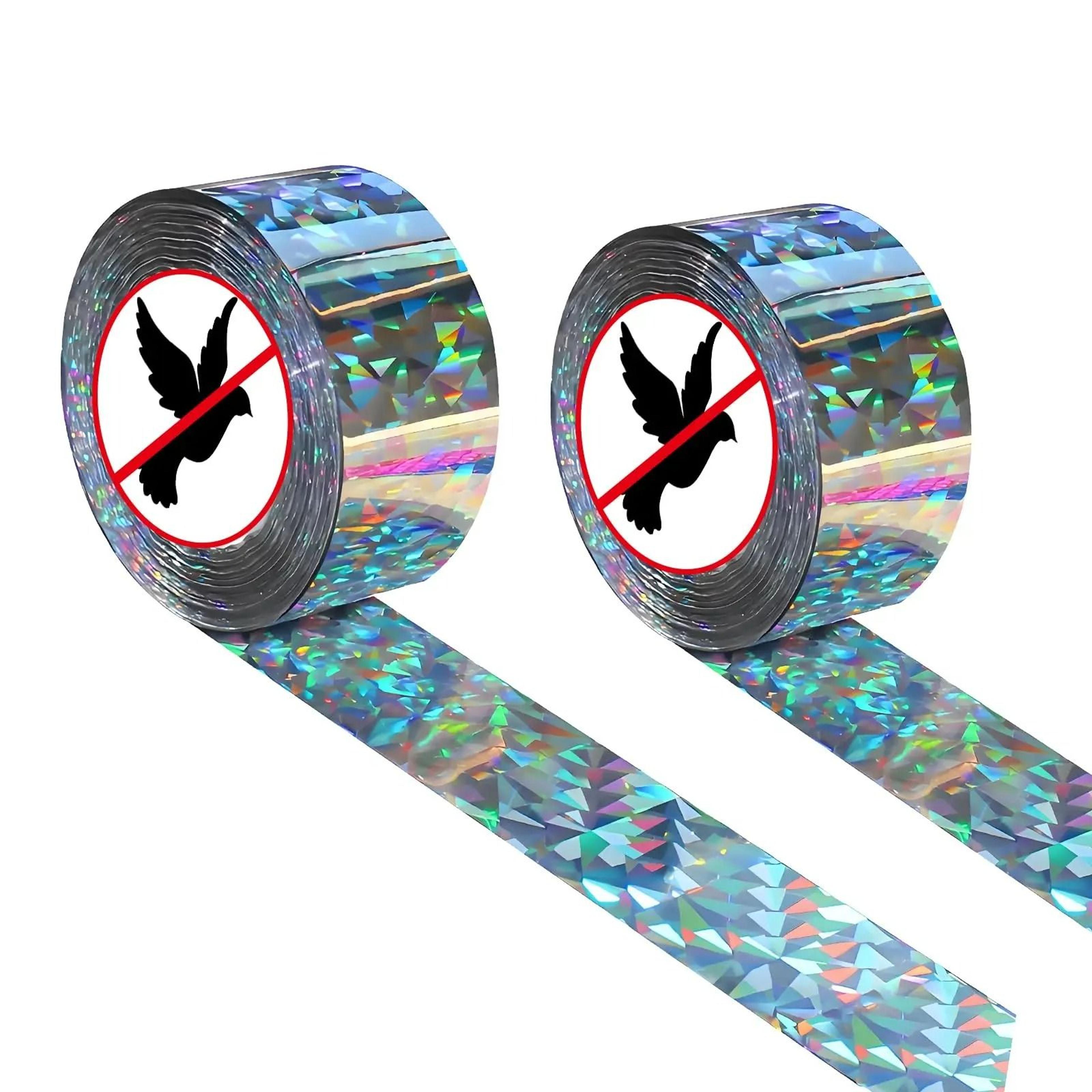 2Roll DoubleSided Holographic Reflective Bird Scare Tape Set 0