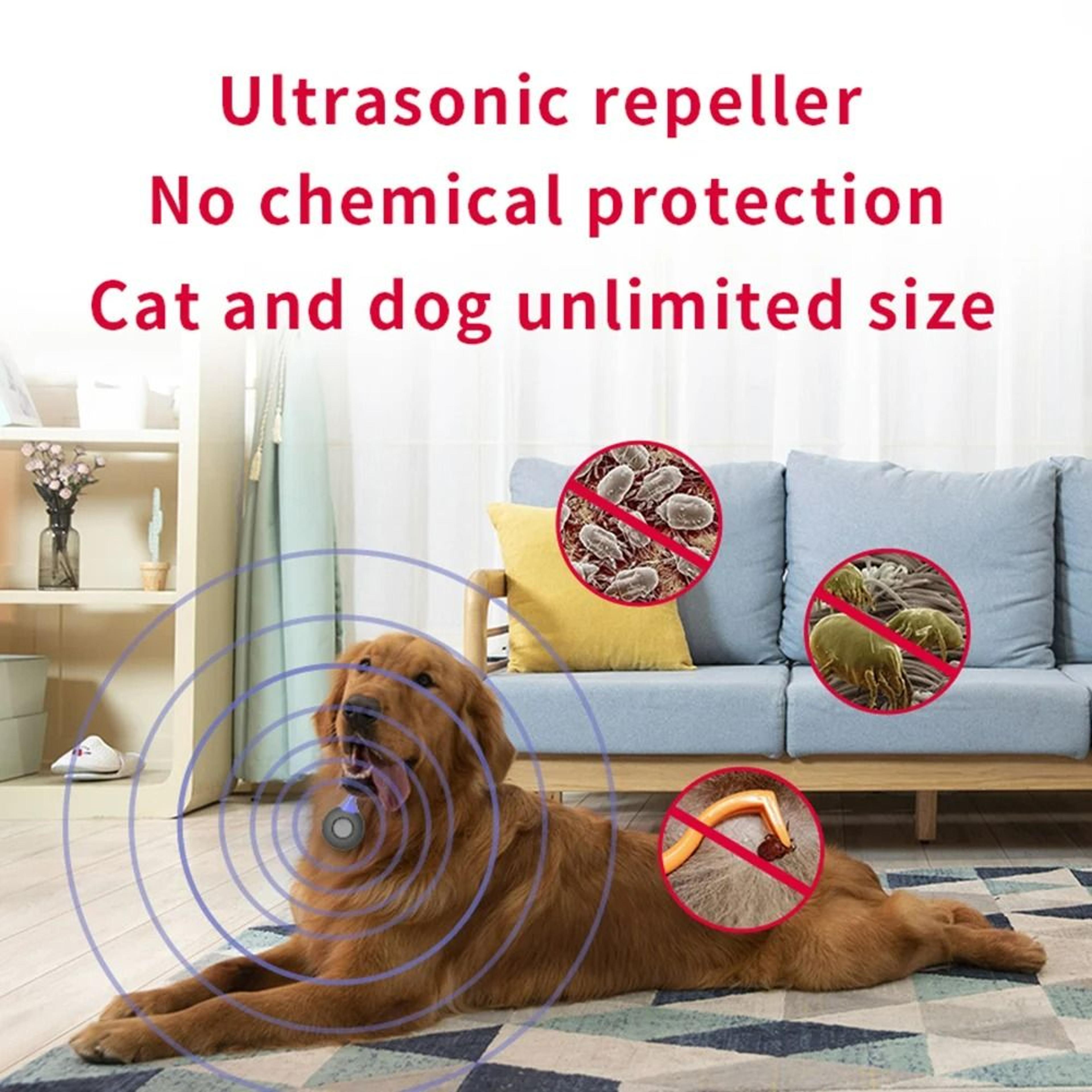 Portable USB Rechargeable Ultrasonic Flea  Tick Repeller For Pets 3